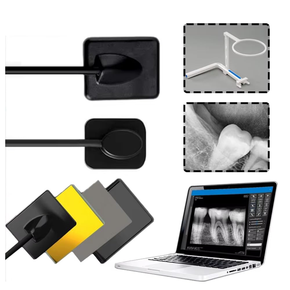 Dental X-Ray Sensor Veterinary Radiovisograph HD Digital Intraoral Imaging System Portable X Ray Digital Sensor (0.8 (21x21mm))