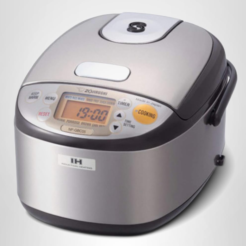 Zojirushi NP-GBC05XT Induction Heating System Rice Cooker and Warmer, 0.54 L, Stainless Dark Brown