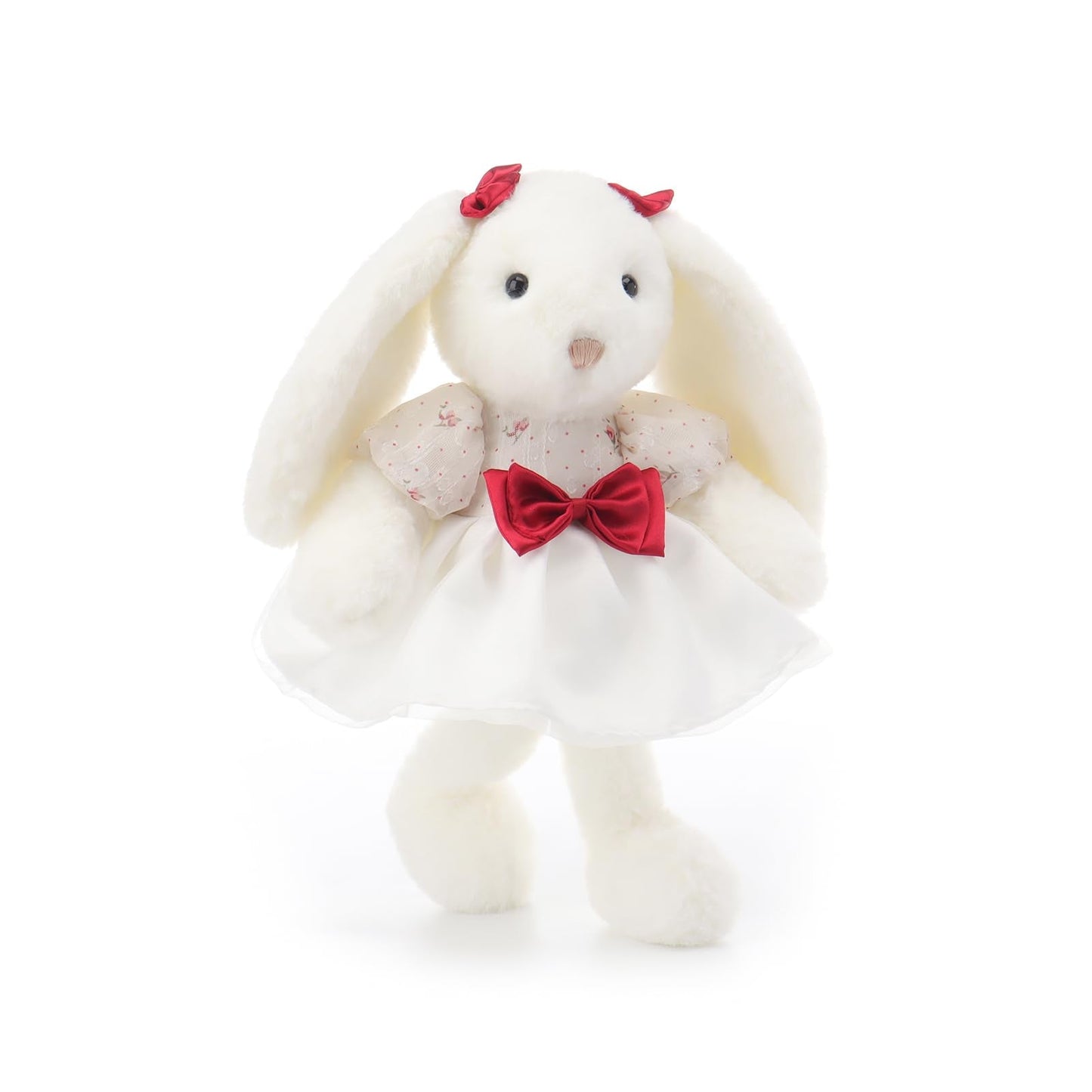Apricot Lamb Black Tea Bunny Stuffed Animals for Kids, Soft Cute Plush Toys for Baby Girl and Boy, 8.3 Inches