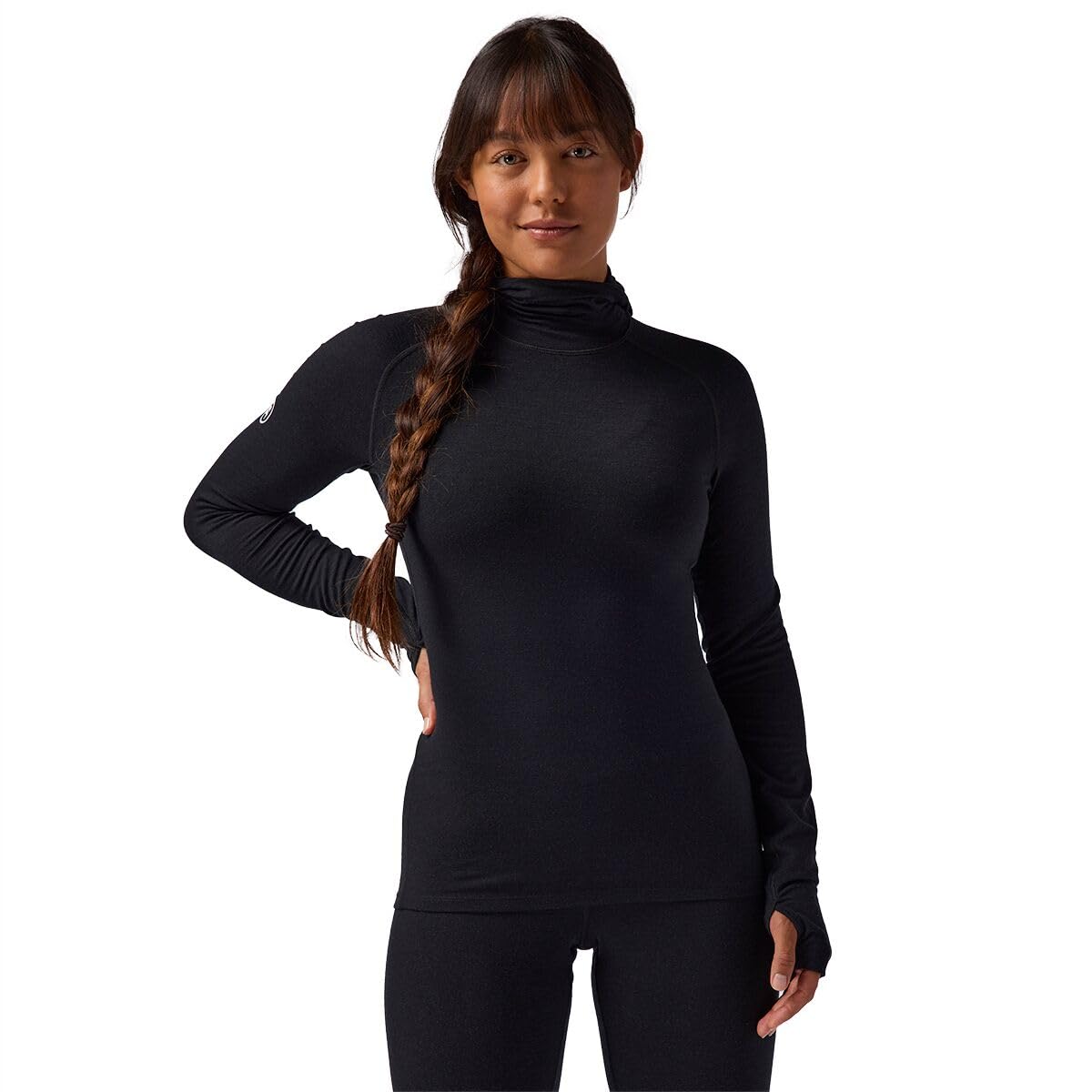 Backcountry Cedars RWS Merino Lt-Wt Baselayer Balaclava Top - Women's, Black, XL