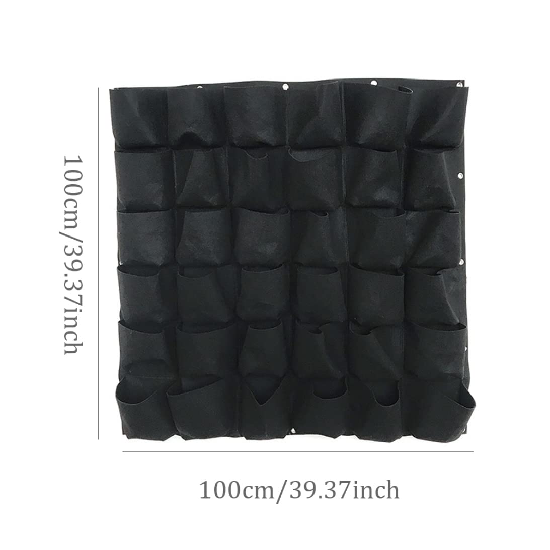 AwnsIMfreien Wall Planting Bags, Hanging Planter Bags Vertical Wall Mounted Plant Grow 36 Pocket Fabric Pots for Home Balcony, Hanging Planter