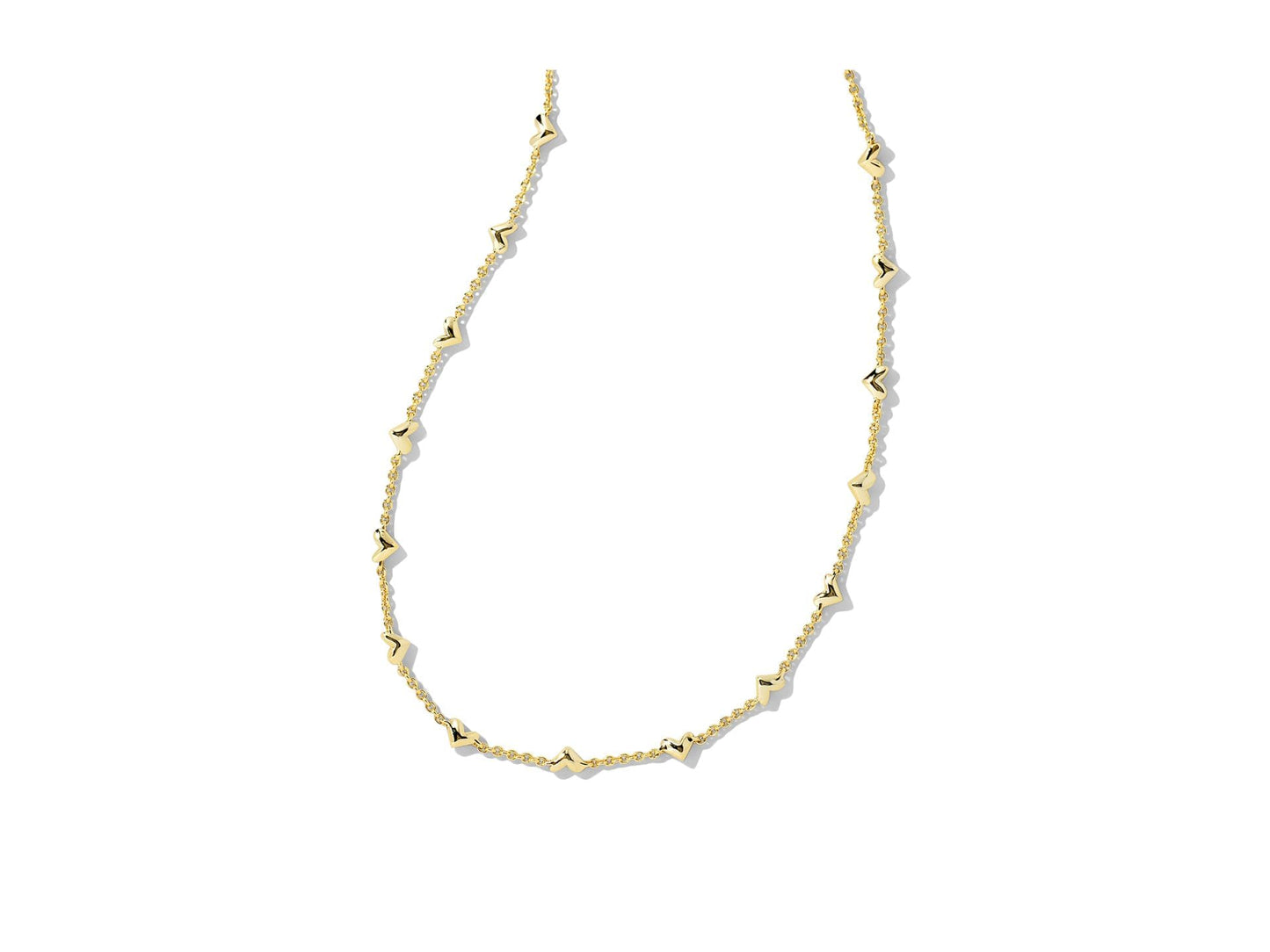 Kendra Scott Ari & Haven Heart Necklace Gift Set, White Cubic Zirconia, 14k Gold-Plated Brass, Fashion Jewelry for Women