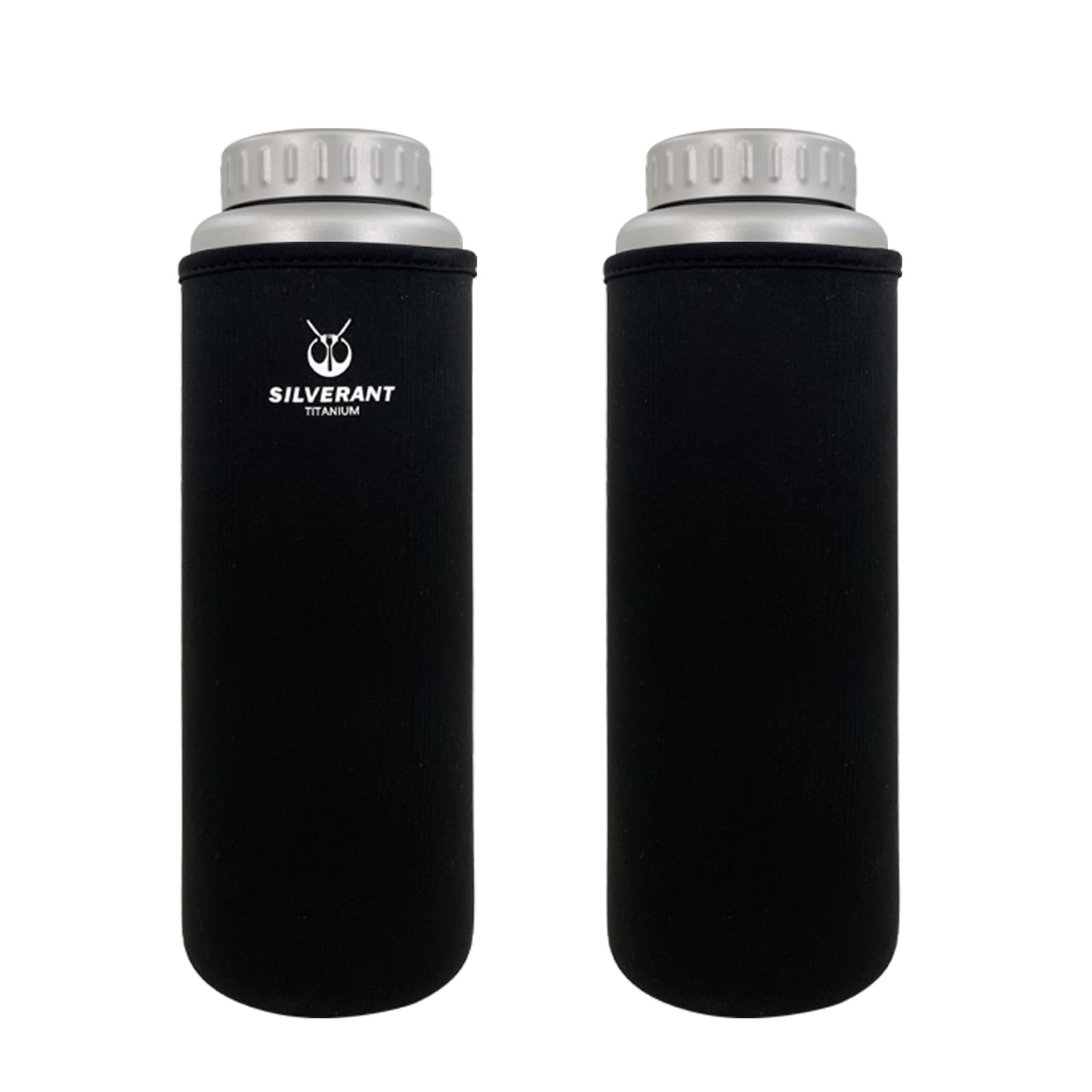 SILVERANT Titanium Water Bottle, Sport Bottle with Wide Mouth Lid Ultralight Camping & Hiking Hydration Canteens Large Capacity 1500ml/ 52.8 fl oz