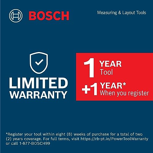 BOSCH LR20 1000 ft Red and Green-Beam Rotary Laser Receiver, Includes Mounting Bracket & 2 AA Batteries
