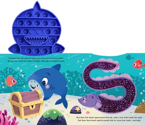 Fidgimals Little Shark Animal Baby Book | Educational Children's Books, Sensory Board Book with Pop It Fidget Toys, Perfect Sensory Toys for Toddlers ... Books with Sensory Fidget Popper Animals)