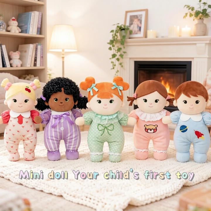 Jumbrace Soft Boy Baby Doll My First Baby Rag Dolls for Kids,Snuggle Buddy Toys for 1 Year Old,Birthday Gifts for Boys Infants Toddlers 10"(Blue)