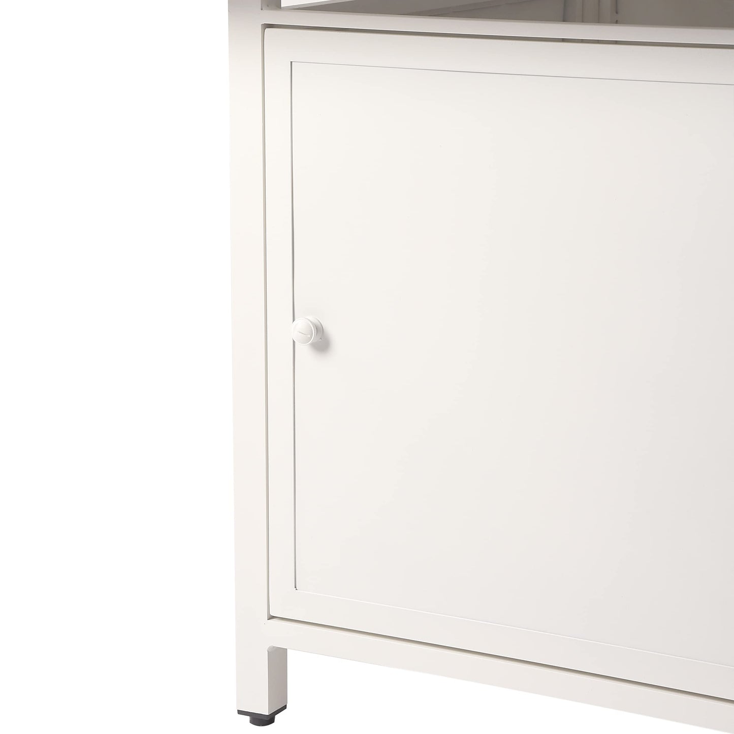 Square 32 in. x 32 in. Aluminum Propane Fire Pit Table with Glass Beads, Two Covers, Lid, 37,000 BTUs in White Finish