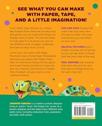 Paper and Tape Crafts: 28 Inventive Activities for Kids Ages 8-12