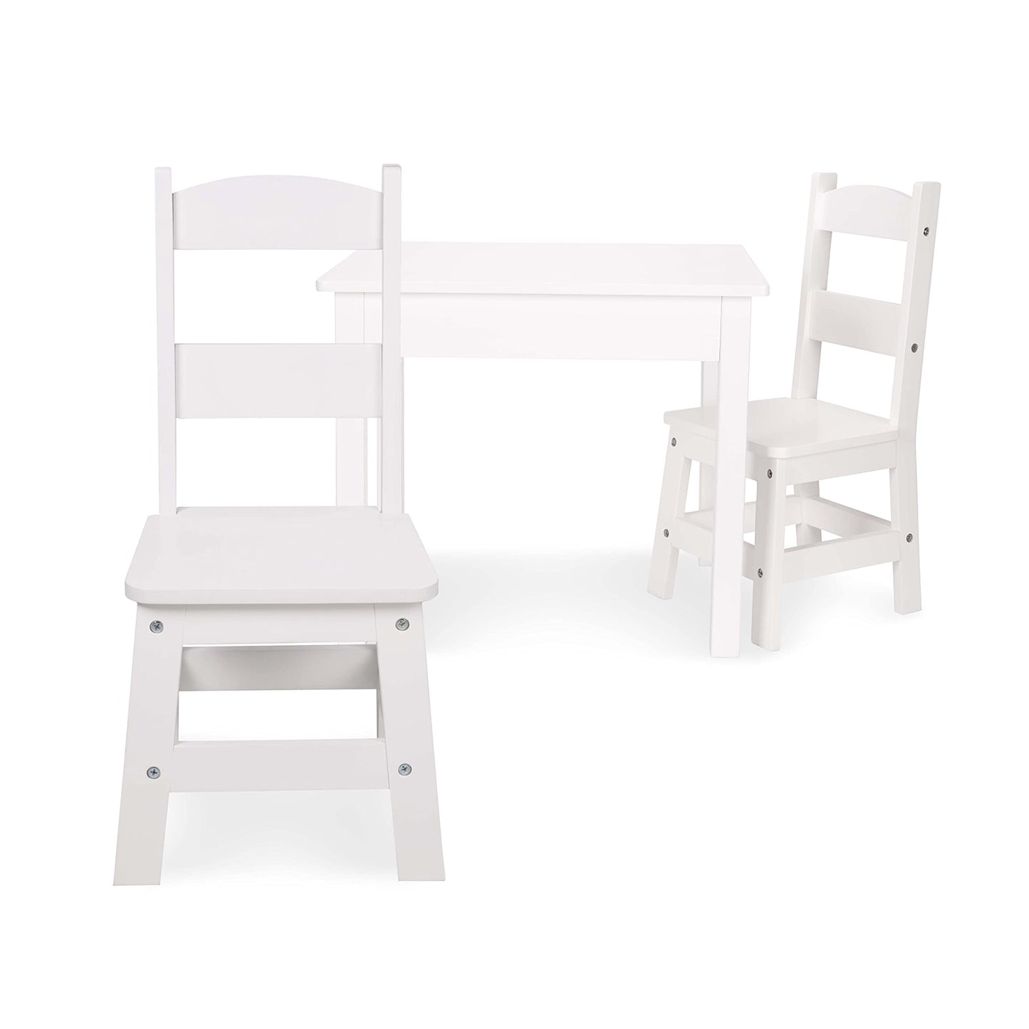 Melissa & Doug Wooden Kids Table & Chairs Set, Montessori, Homeschool Classroom Must Haves, Bedroom Furniture for Boys & Girls 3+