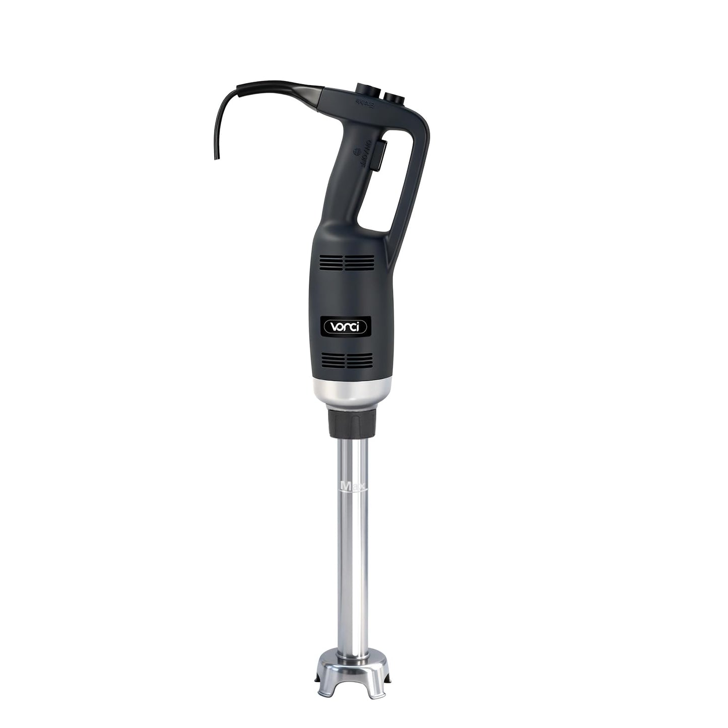 VONCI 500W Commercial Immersion Blender, 16" SUS 304 Removable Shaft, Heavy Duty Power Hand Mixer with Variable Speed 6000-20000RPM, Professional Electric Stick Blender for Restaurant Kitchen Use.