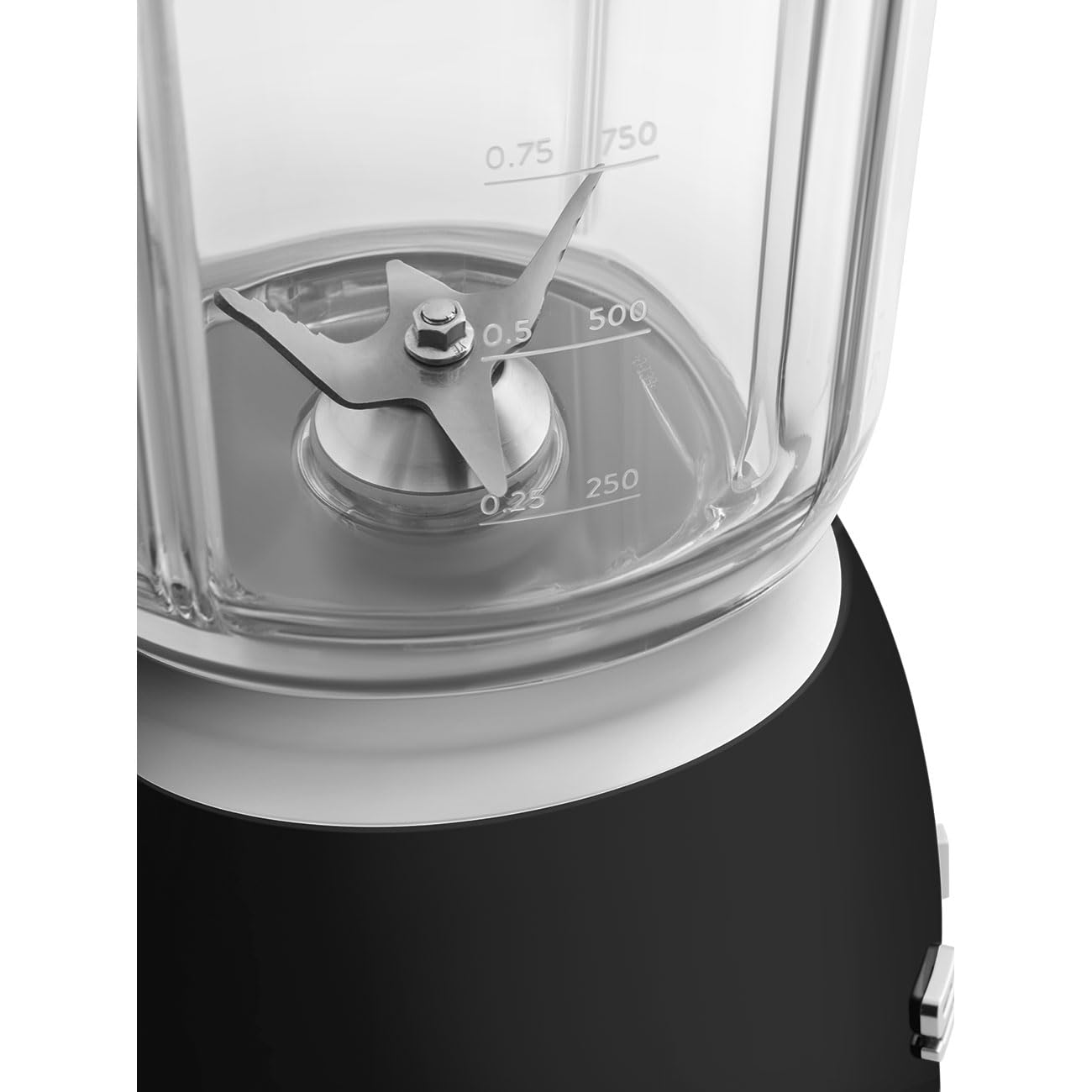 SMEG BLF03 Retro Style Blender – 600W Countertop Blender with 48 oz BPA-Free Jug, 3 Speeds + Pulse, Ice Crush & Smoothie Functions – 50s-Inspired Design-Black