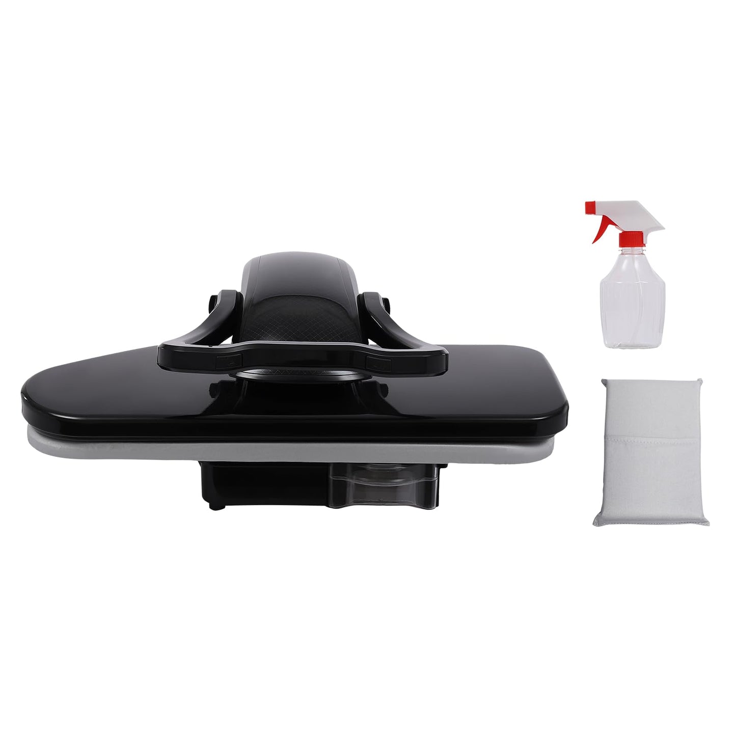 Wawuwao Intelligent Steam Press for Clothes, Digital Steam Iron Press with Touch Screen, 1600W Fabric Steam Press Machine with 5 Modes, Large 35.8inch Plate(Black)