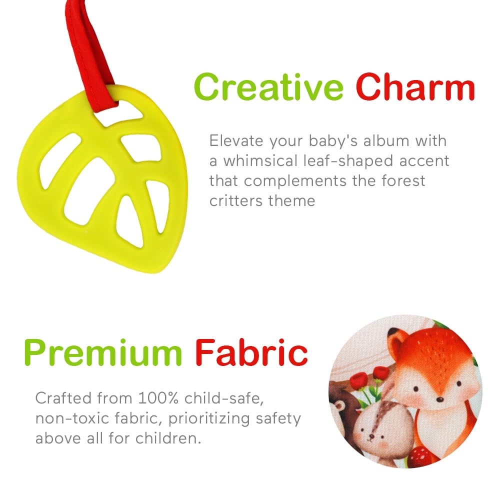 Urban Kiddy™ Baby's My First Family Album | Soft Photo Cloth Book Gift Set for Newborn Toddler & Kids (Woodland)