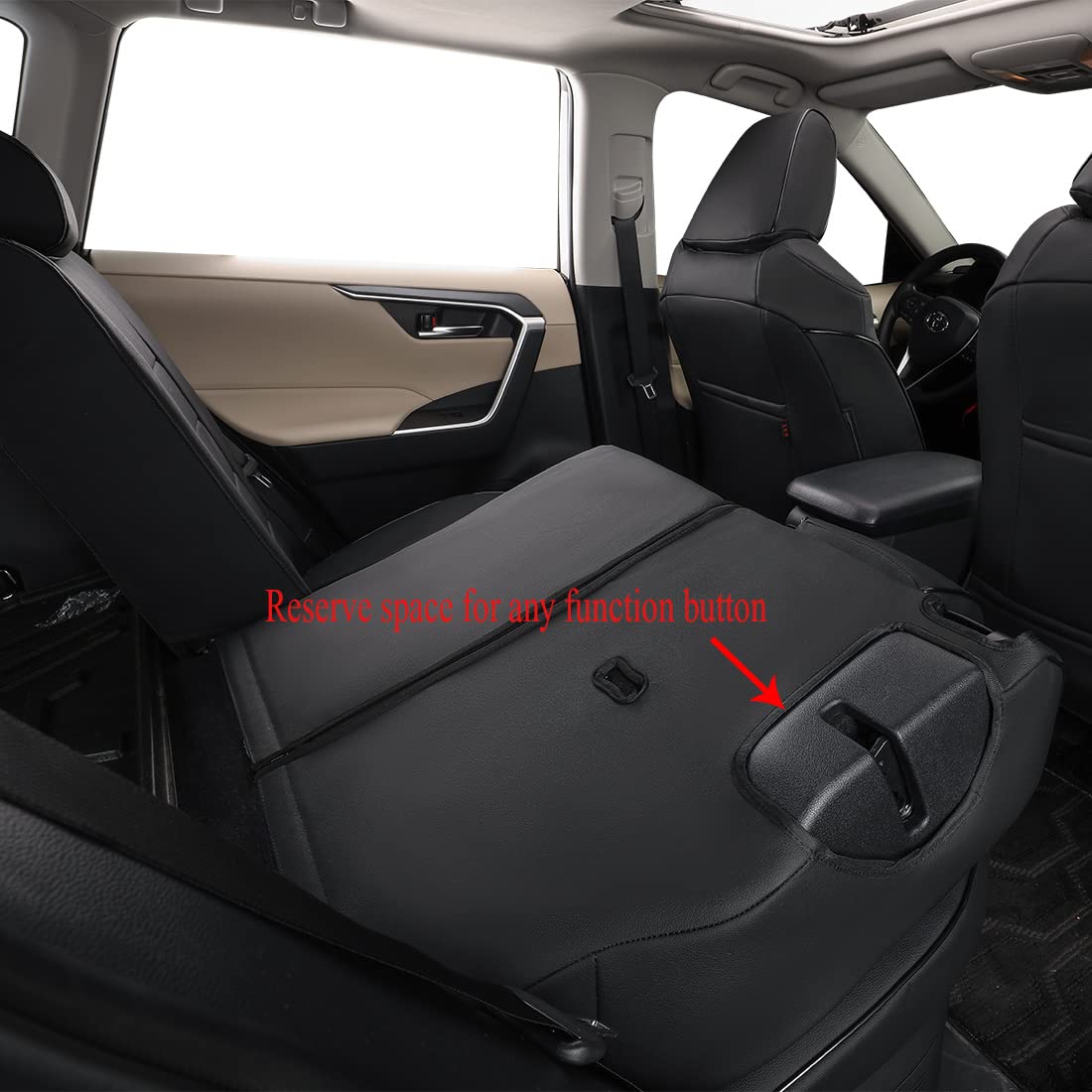 EKR Corolla Seat Cover Custom Fit for Toyota Corolla 2020 2021 2022 L/LE,Leather Car Seat Cover Full Set-Faux Leather(Black)