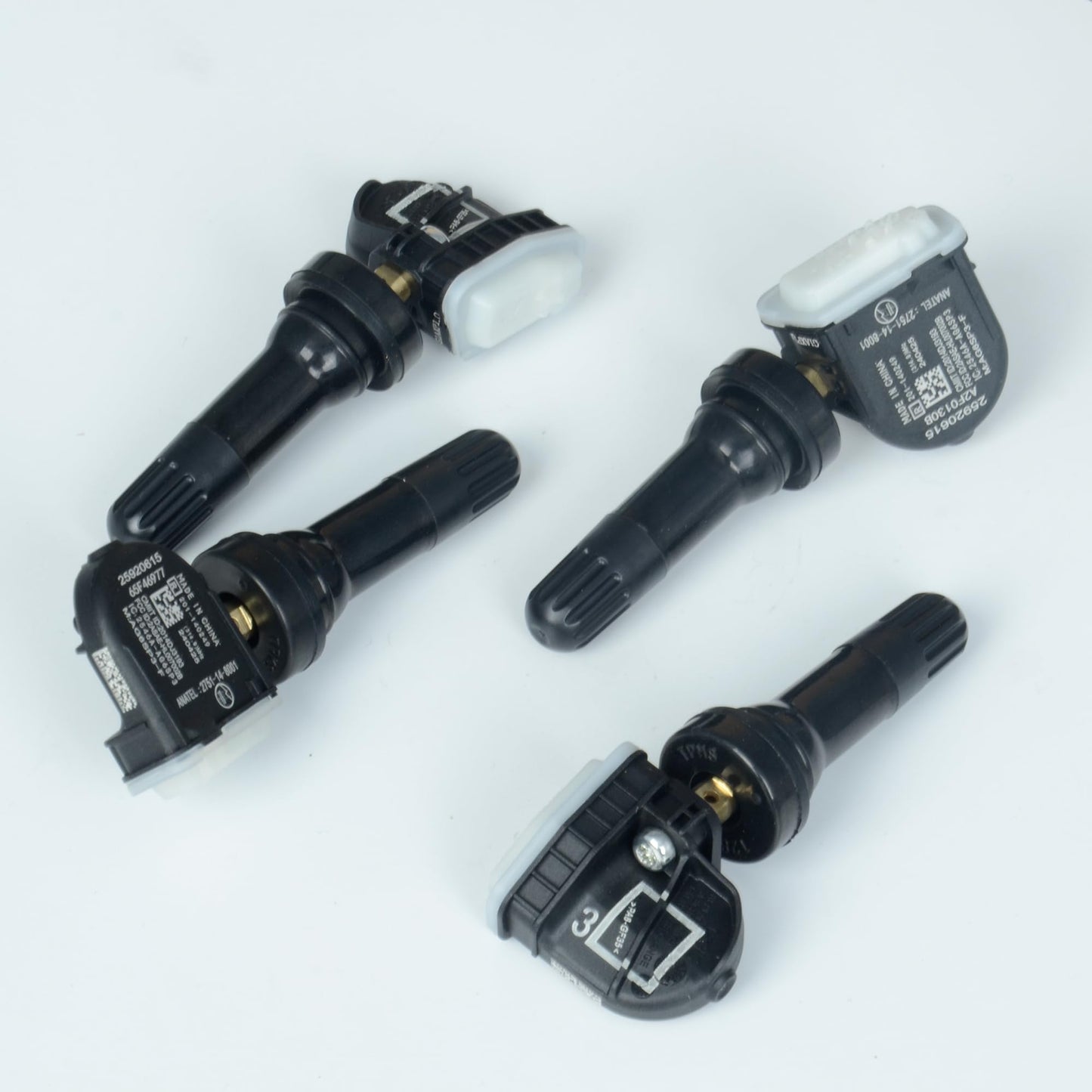 Yongtoparts TPMS Sensor Compatible with Buick Chevy GMC Pontiac, 315 Mhz Tire Pressure Sensors Replacement 4PCS Replaces OE 25920615 13598771 13598772 13586335 13581558
