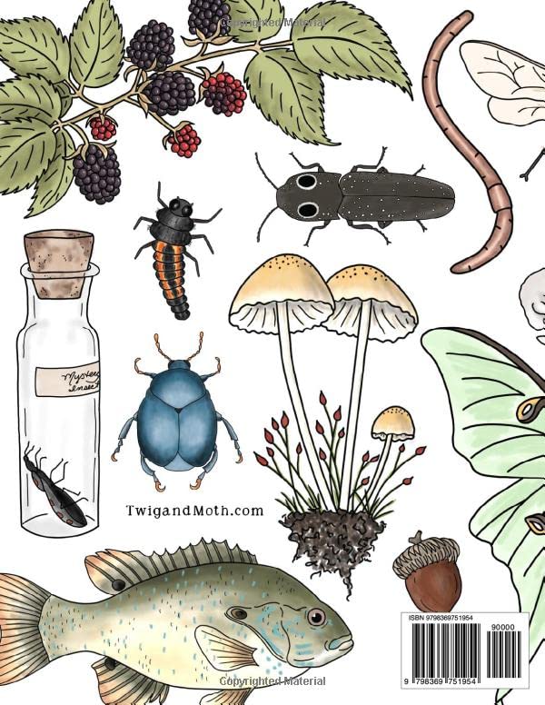 A Naturalist's Coloring Book: For Nature Lovers of All Ages