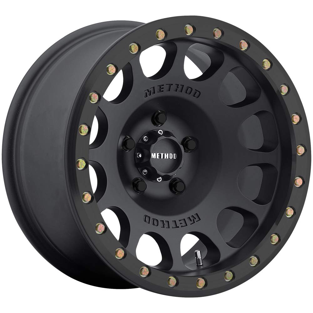 Method Race Wheels 105 Beadlock Matte Black 17x8.5" 6x135", 0mm offset 4.75" Backspace, MR10578516500B