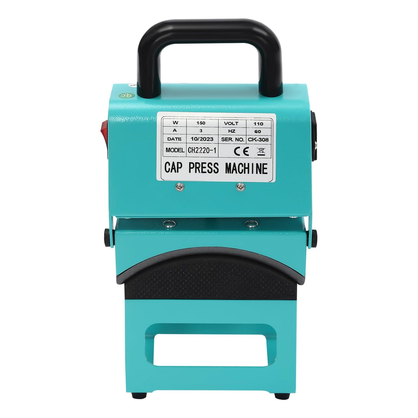 Hat Heat Press Machine 350W Power Press Industrial Digital Sublimation Heat Press Machine Multifunctional Professional Semi-Automatic Heat Press Transfer Machine for Cap T-Shirt Pillowcase