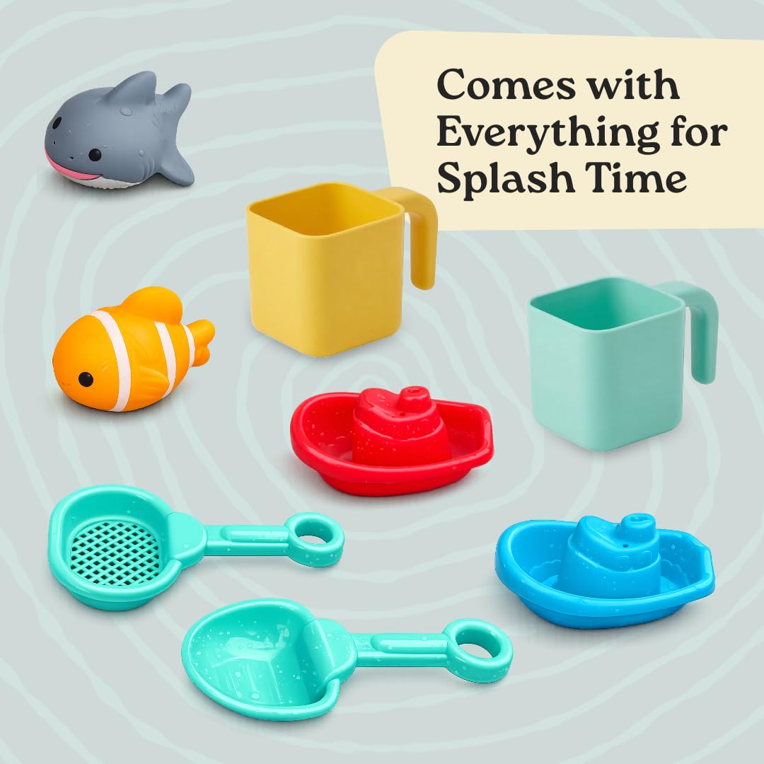 Little Acorn, Water Table for Toddlers 1-3 | Outdoor Toys for Toddlers 1-3 | Sensory Sand & Water Play Table for Kids Boys & Girls
