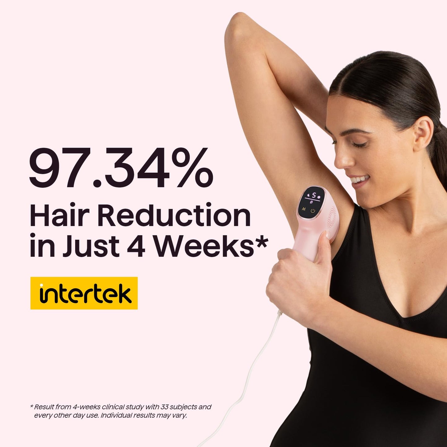Wavytalk IPL Hair Removal Device, Bare It for Face Body Bikini – Long-Lasting Result & Painless,Full Body in 12 Mins with 24J Dual-Pulse & Ice Cooling, At-Home Use for Women and Men, Corded