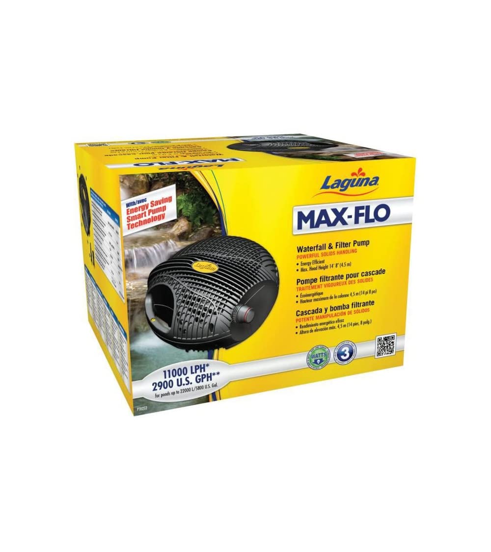 Laguna Max-Flo 2900 Electronic Waterfall and Filter Pump for Ponds Up to 5800-Gallon