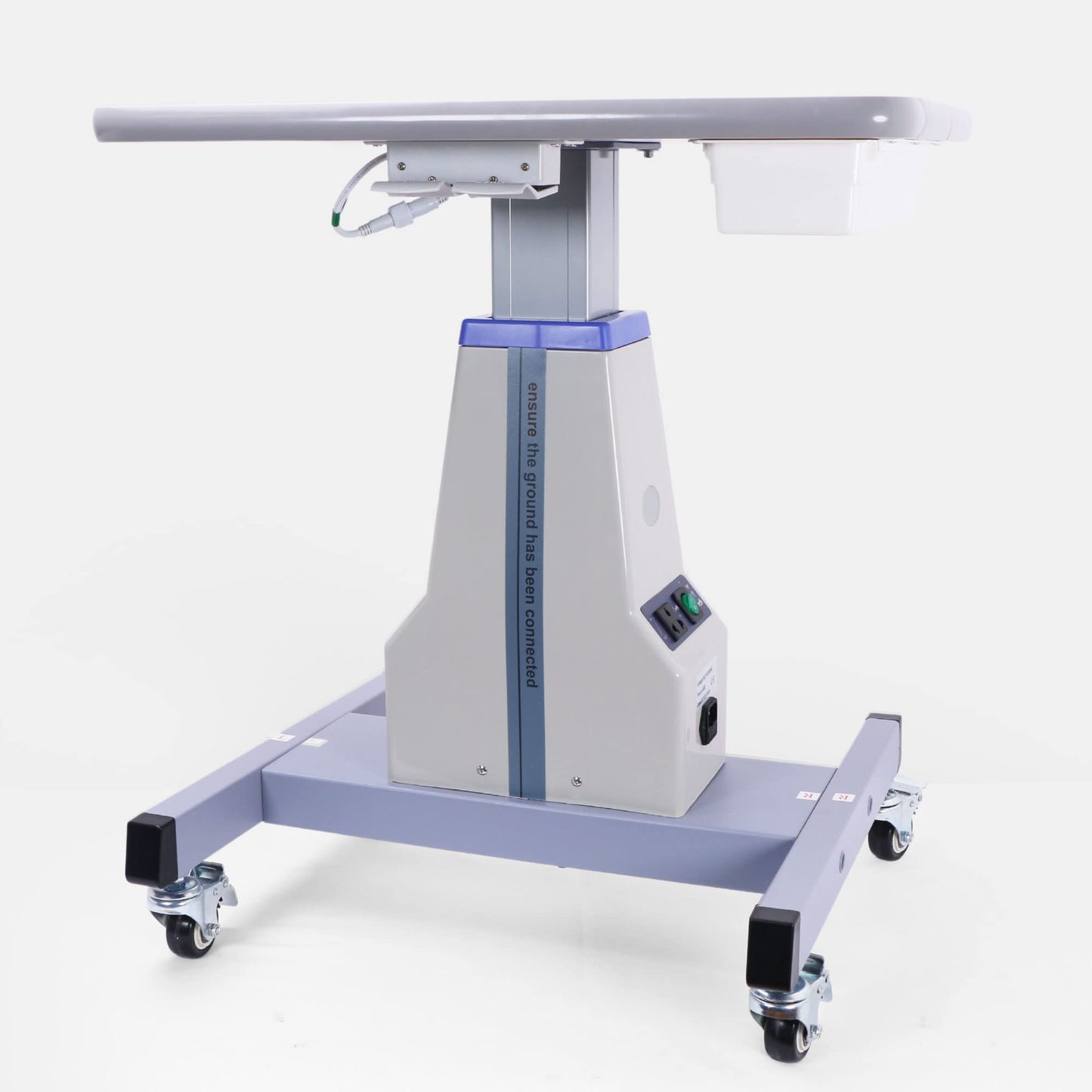 UCanSee Optometrist Motorized Table- Ophthalmic Electric Table Optical Eyeglass Instrument Table with Drawer, Working Size 15.7" Wide,22.8" Long
