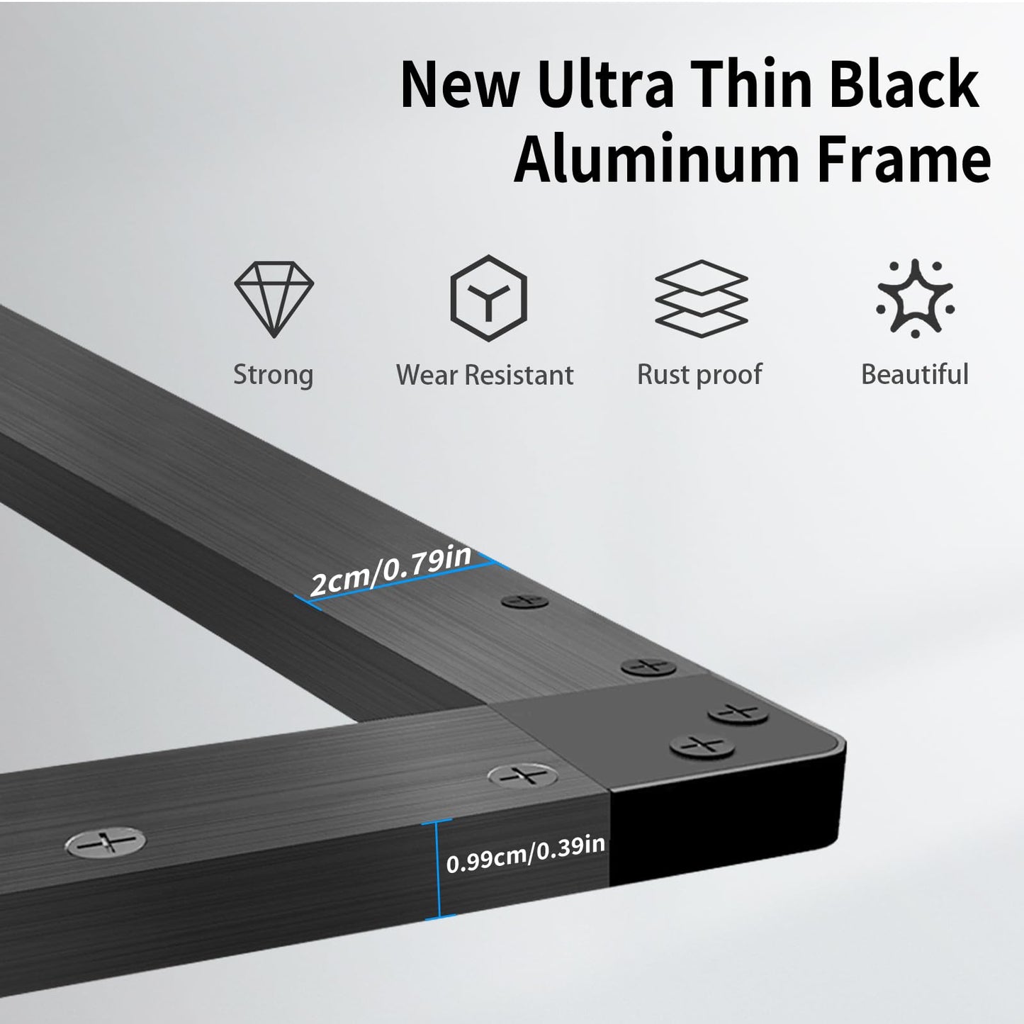 LMENGER 50 Inch 20 Points Infrared Touch Frame, Interactive USB Interface IR Touch Screen Overlay Use, Driver Free Intelligent, Suitable for Digital Signage