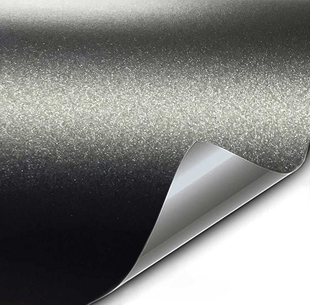 VViViD+ Matte Metallic Black Premium Vinyl Wrap (25ft x 5ft)