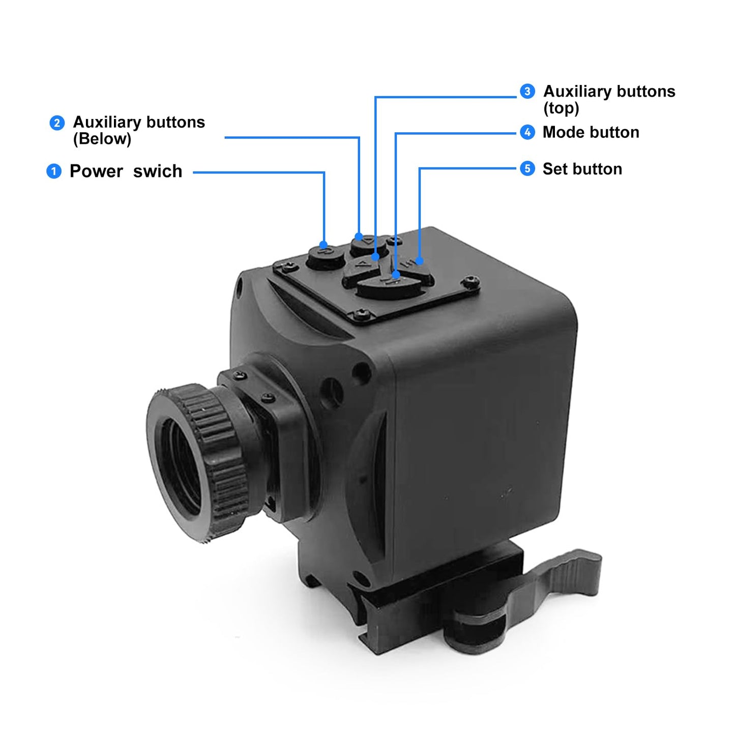 Thermal Imaging Night Vision Scope for Hunting – 320×240 Resolution Infrared Thermal Scope with Crosshair & Red Laser Aiming, Waterproof, 3X Zoom, Long Battery Life, Fits 21mm Rail
