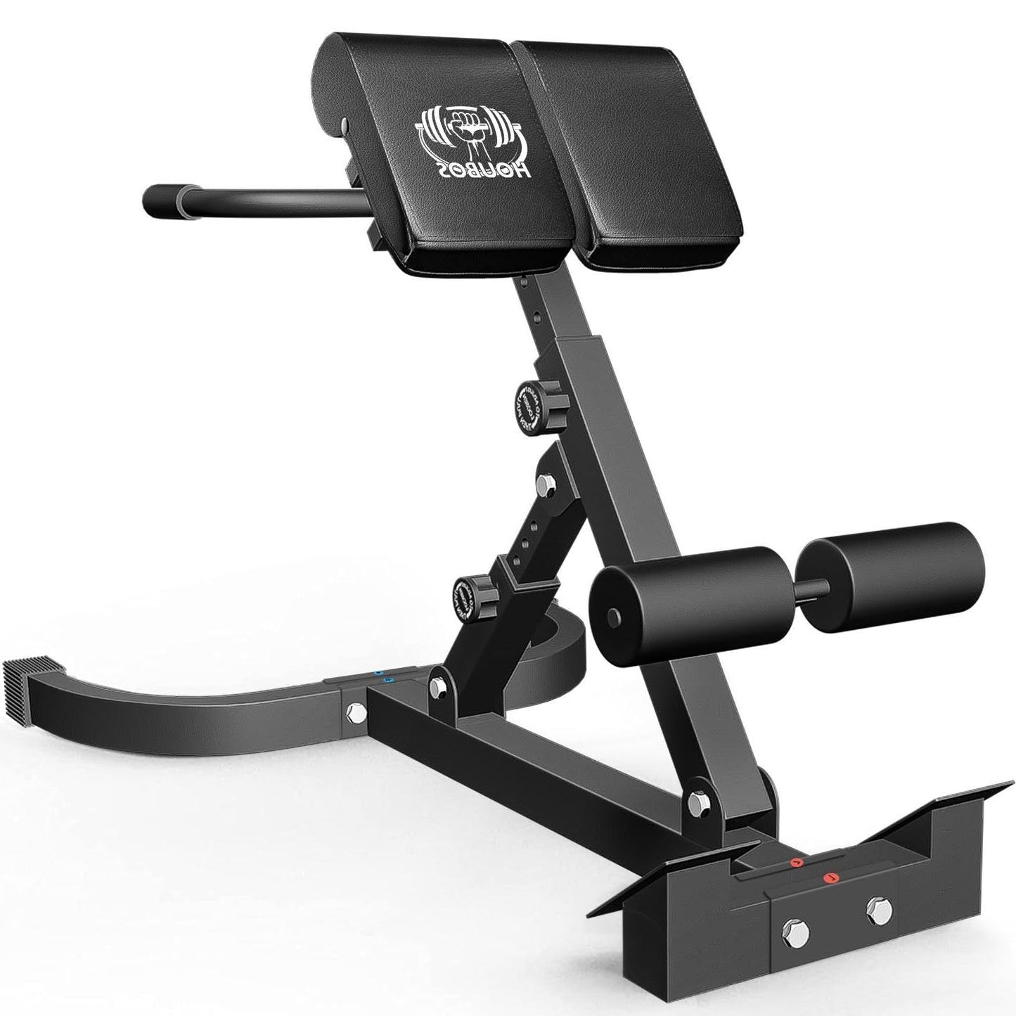 Houbos Hyper Back Extension Roman Chair - Back Extension Bench Machine for Glute, Hamstring and Lower Back, Multi-Functional Bench for Full All-in-One Body Workout, Foldable for Home Gym Fitness