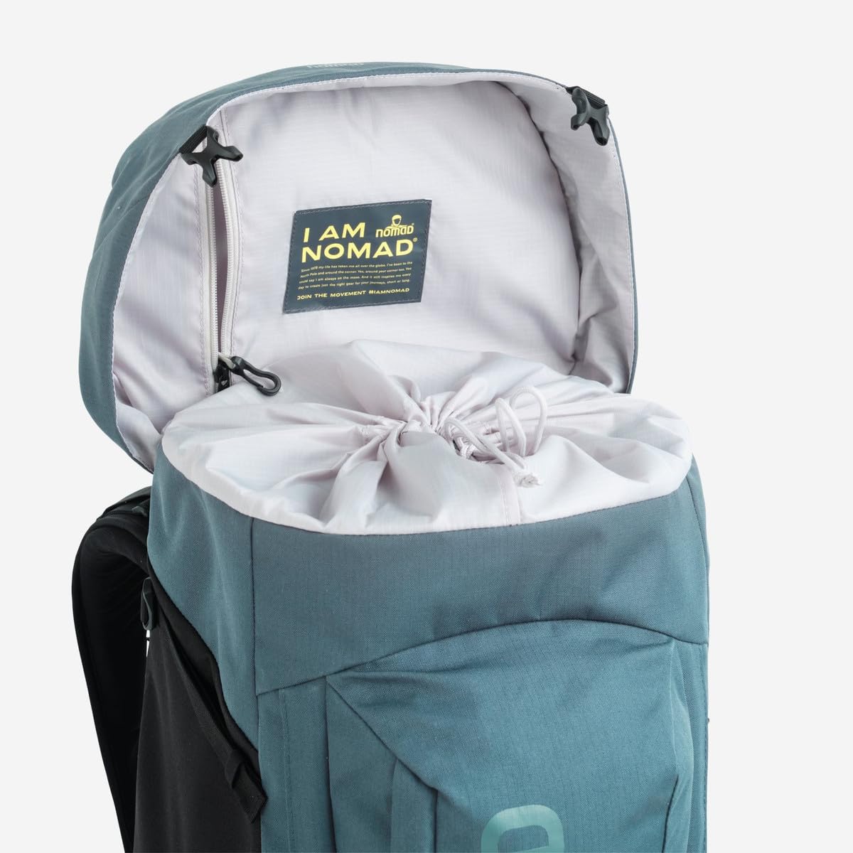 NOMAD Batura Backpack - Premium 70L Pack with Rain Cover Included | Lightweight Rucksack for Traveling, Hiking, Camping, Outdoor Sports (Steel Blue)