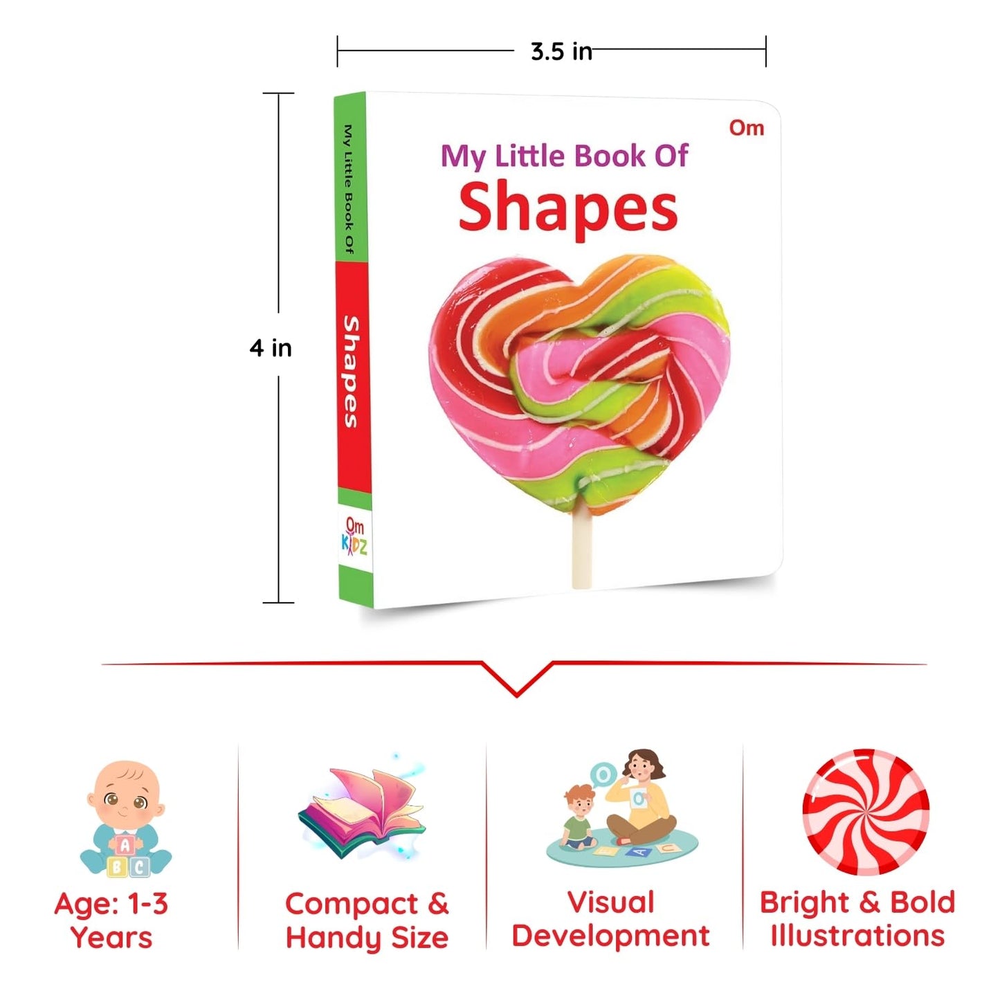 My First Library Boxset of 10 Board Books for Kids, Babies, Toddlers (Ages 1–3) Learn ABC, Numbers, Colors, Animals & More Learning (English Edition) Mini Book Gift Set Baby Showers, Birthdays & Preschool