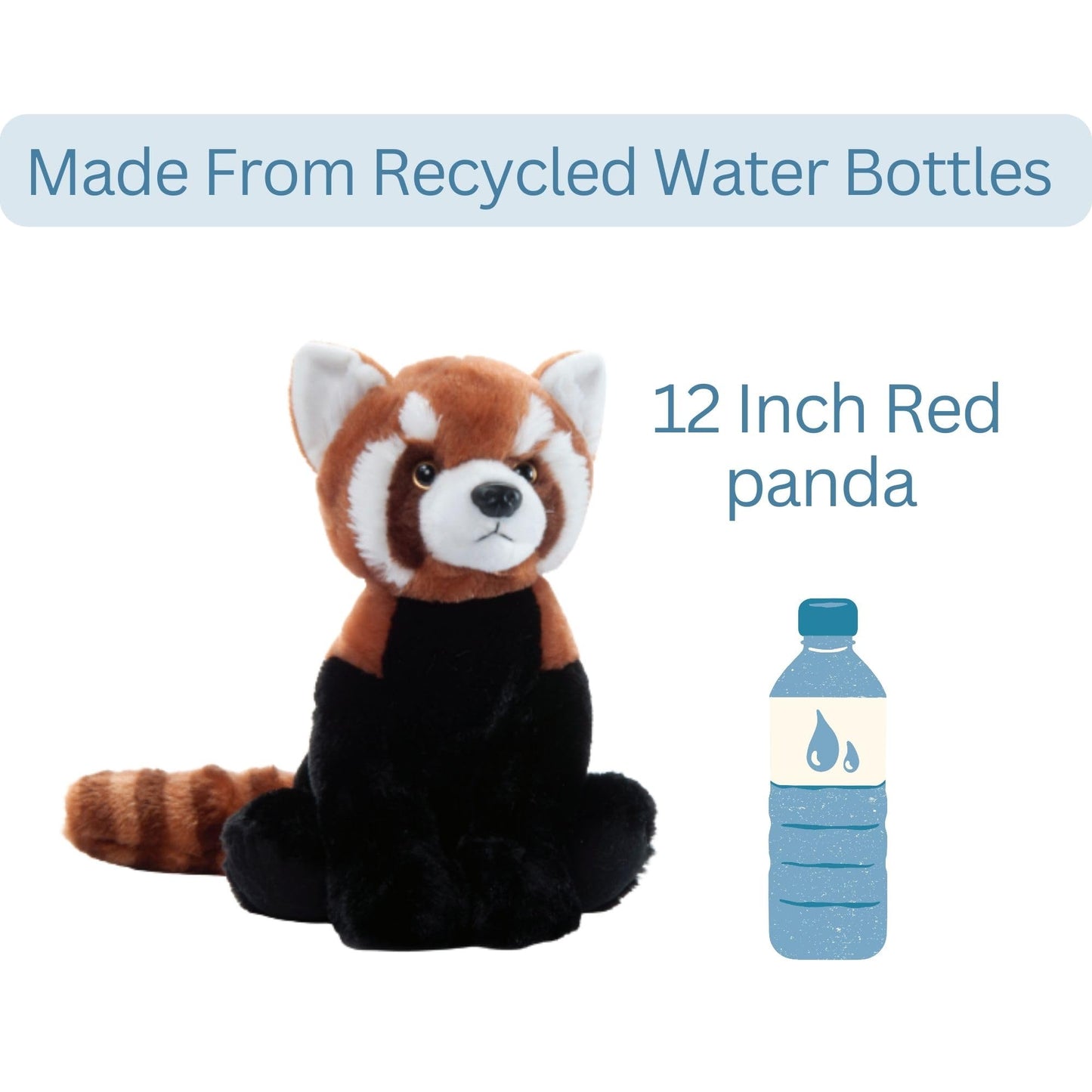 The Petting Zoo Red Panda Stuffed Animal, Gifts for Kids, Wild Onez Zoo Animals, Red Panda Plush Toy 12 inches