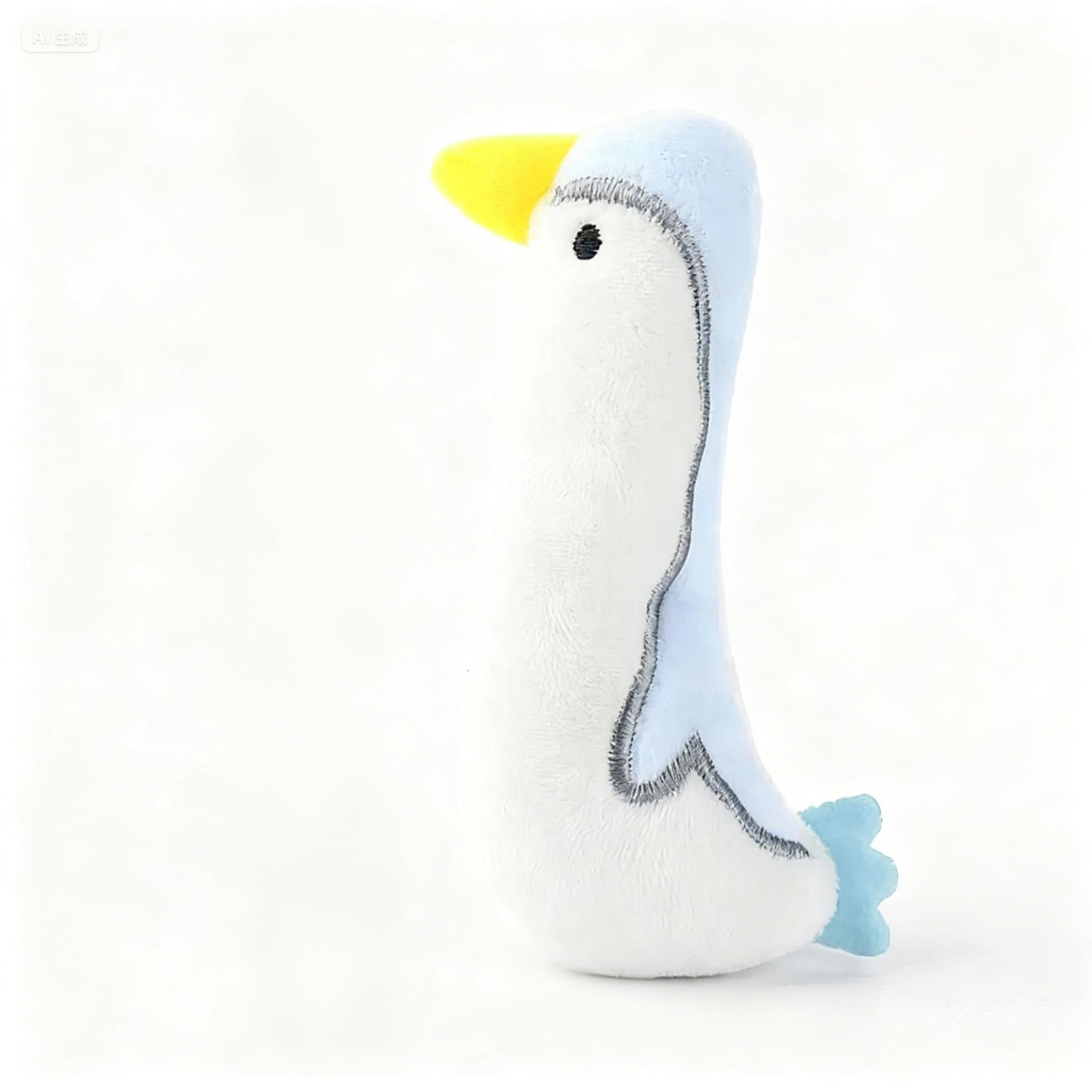 Cat Toy Interactive Toy Cute Plush Kittens Kitty Penguin Shaped Toy, White Cat Chew Catnip Toy Indoor Penguin Toys for Cats （4.7 inch - 1pcs - 0013