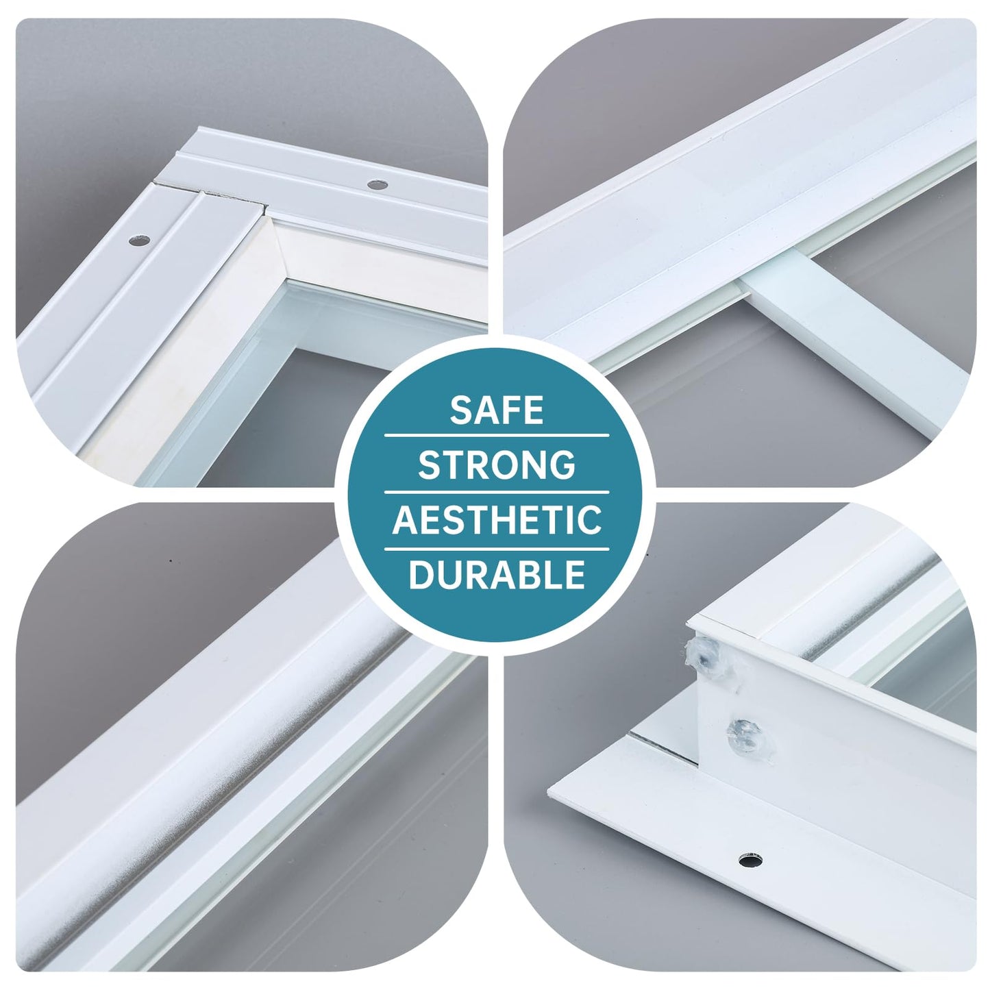 Melkus Shed Window 12"x30" 2 Pack Transom Window Fixed Design with Tempered Glass, Perfect for Shed, Chicken Coop, Barn, Greenhouse, Garage, Playhouse, Storage Room, White