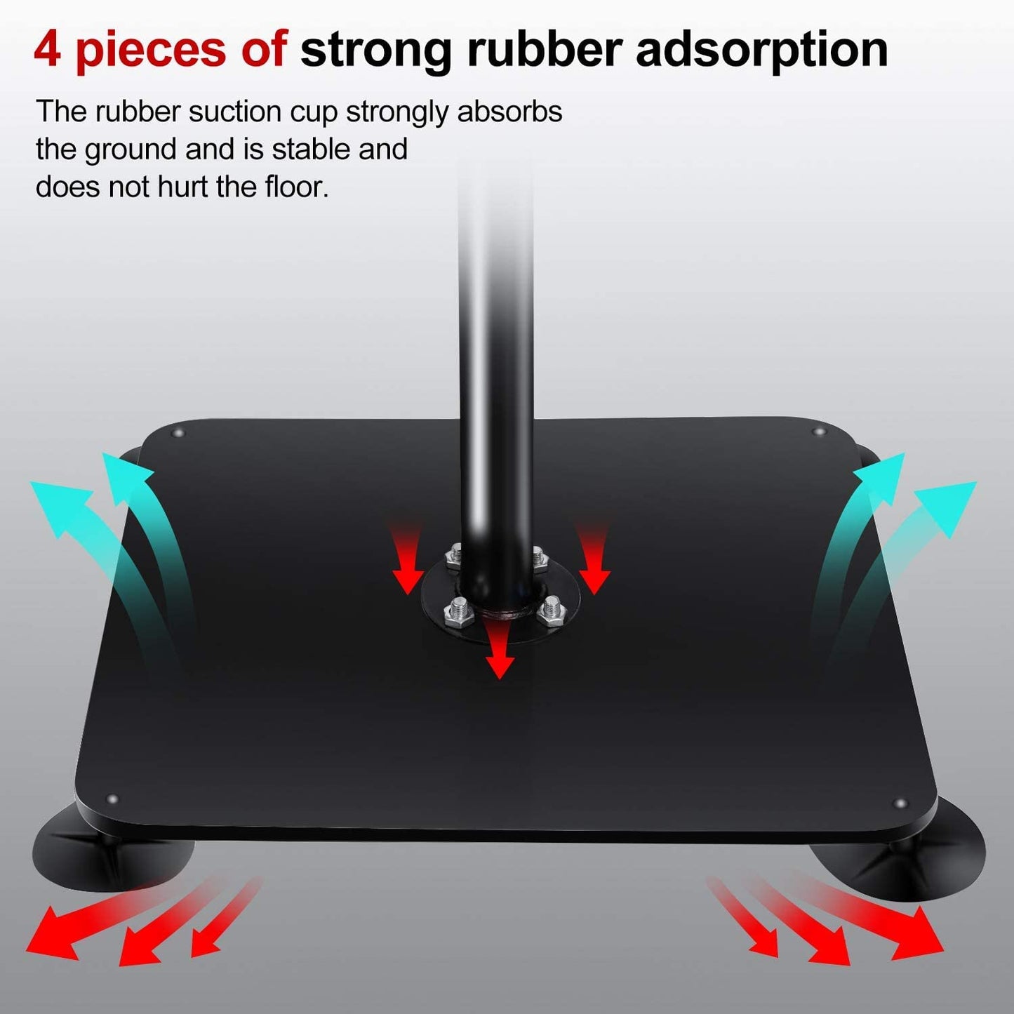 INNOLIFE Boxing Spinning Bar Heavy Duty Punching Speed Reflex Skills Training Free Standing Adjustable Height from 54"-75.5"