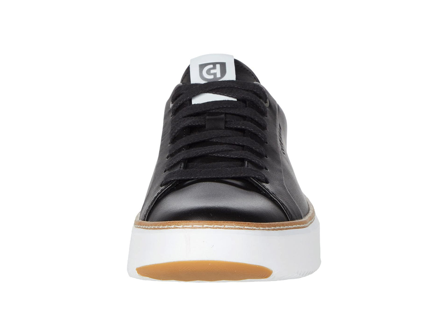 Cole Haan Womens Grandpro Topspin Sneaker, Black/Optc Wht/Cyber Yellow, 8-C US