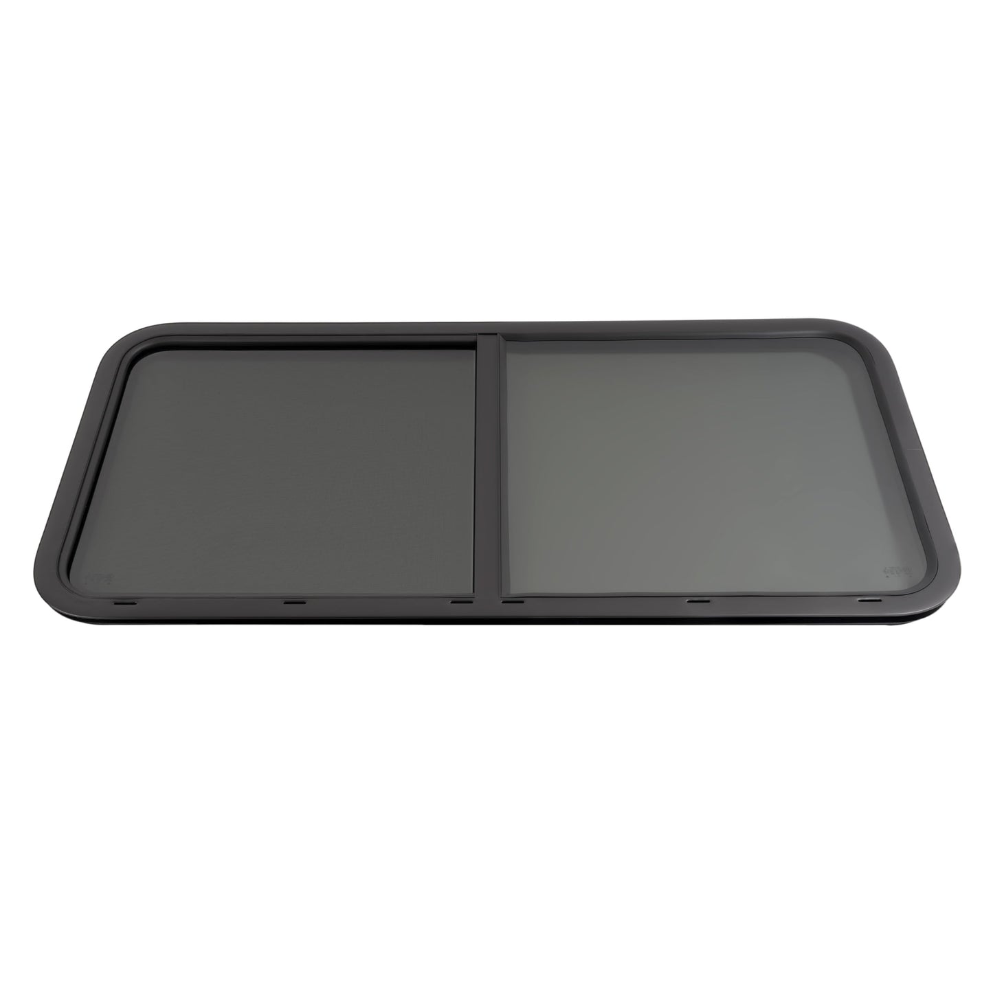 ALMULOO 48" W x 22" H RV Window Replacement W/Net Screen, Horizontal Sliding Window Suitable for Camper Cargo Trailer Truck Boats