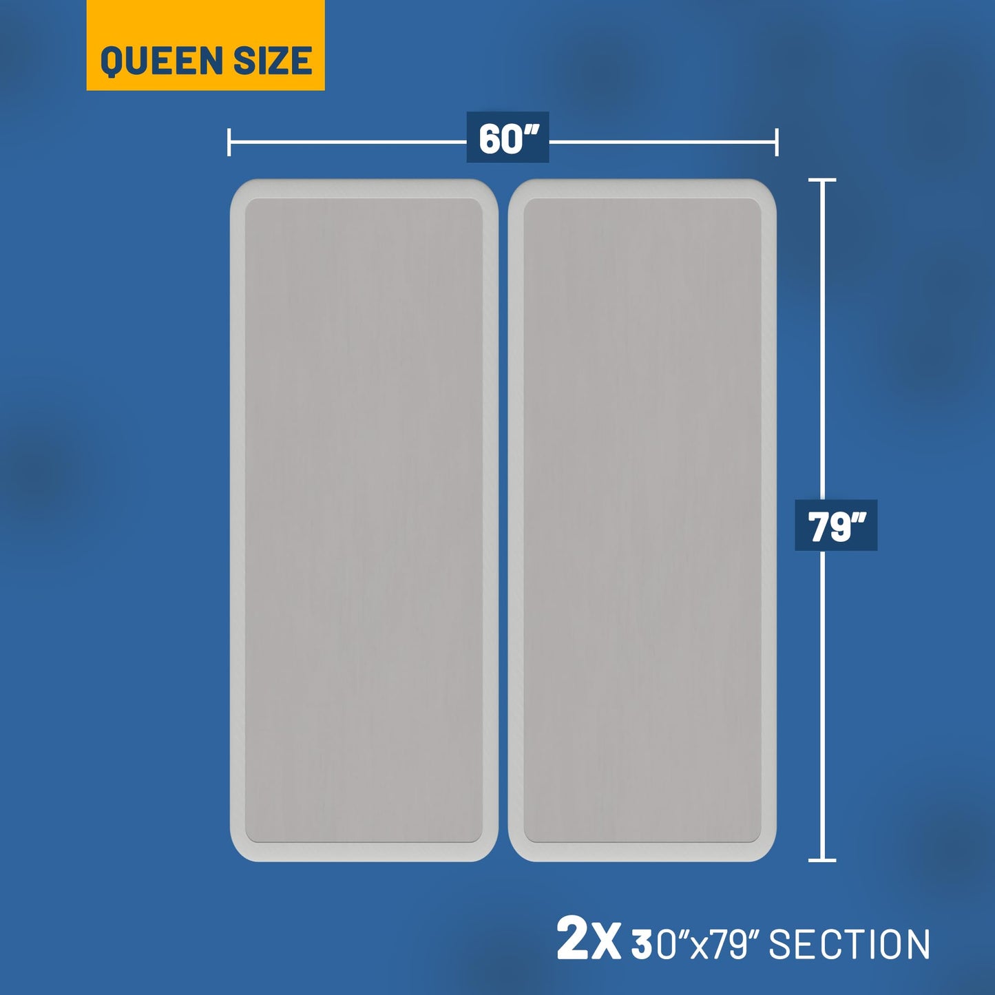Greaton, Box Spring Bed Base Queen Size, 4-Inch Wood Mattress Foundation – Amish Made in USA – Quiet Noise Free, 2-Pieces Under Mattress-Support BoxSpring, Fully Assembled, White