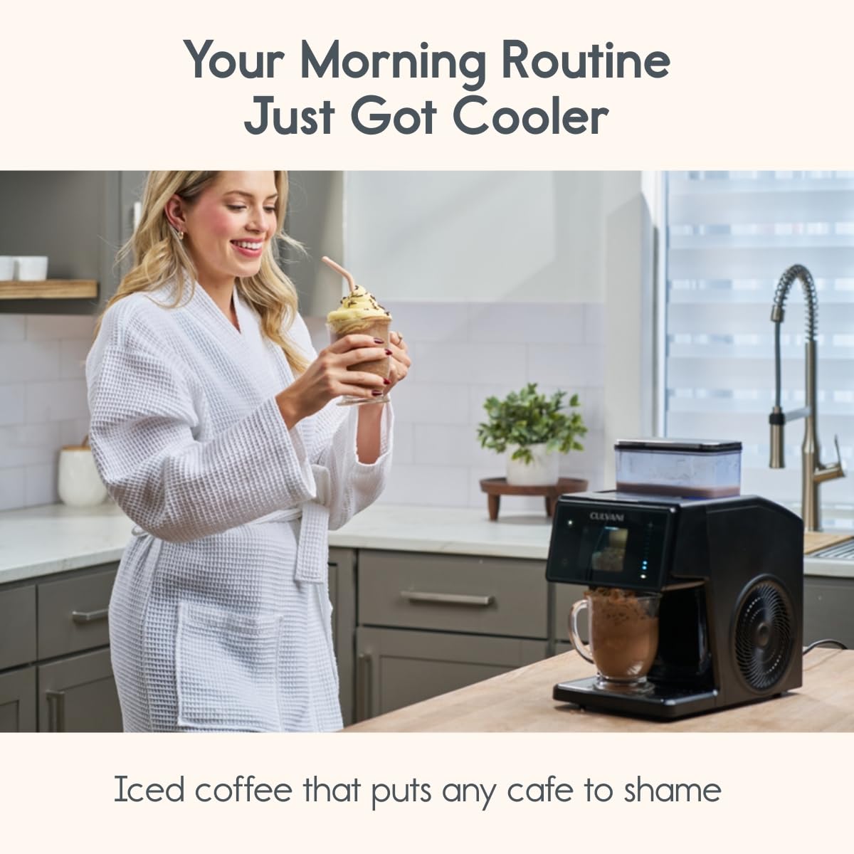 Culvani Snowlux Shaved Snowflake Ice Machine | Self-Cleaning, 8-Speed Custom Texture Control, Professional Cooling System, Sugar-Free Friendly | Smoothies, Snow Cones, Cocktails & Frozen Desserts