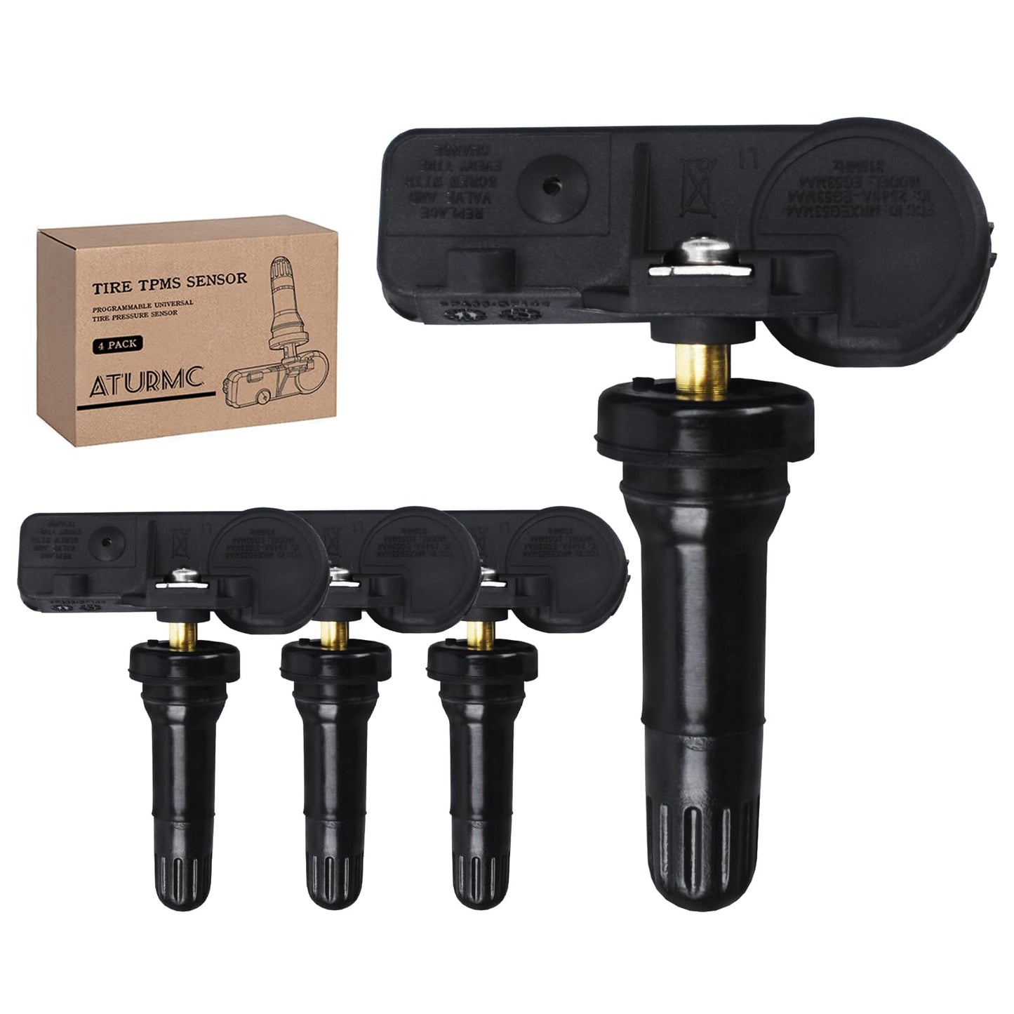 ATURMC Set of 4 TPMS Sensor Tire Pressure Monitoring Sensor 315MHz Compatible with Subaru Lion Outback B9 Chipeng OEM - Replaces# 28103AG00A