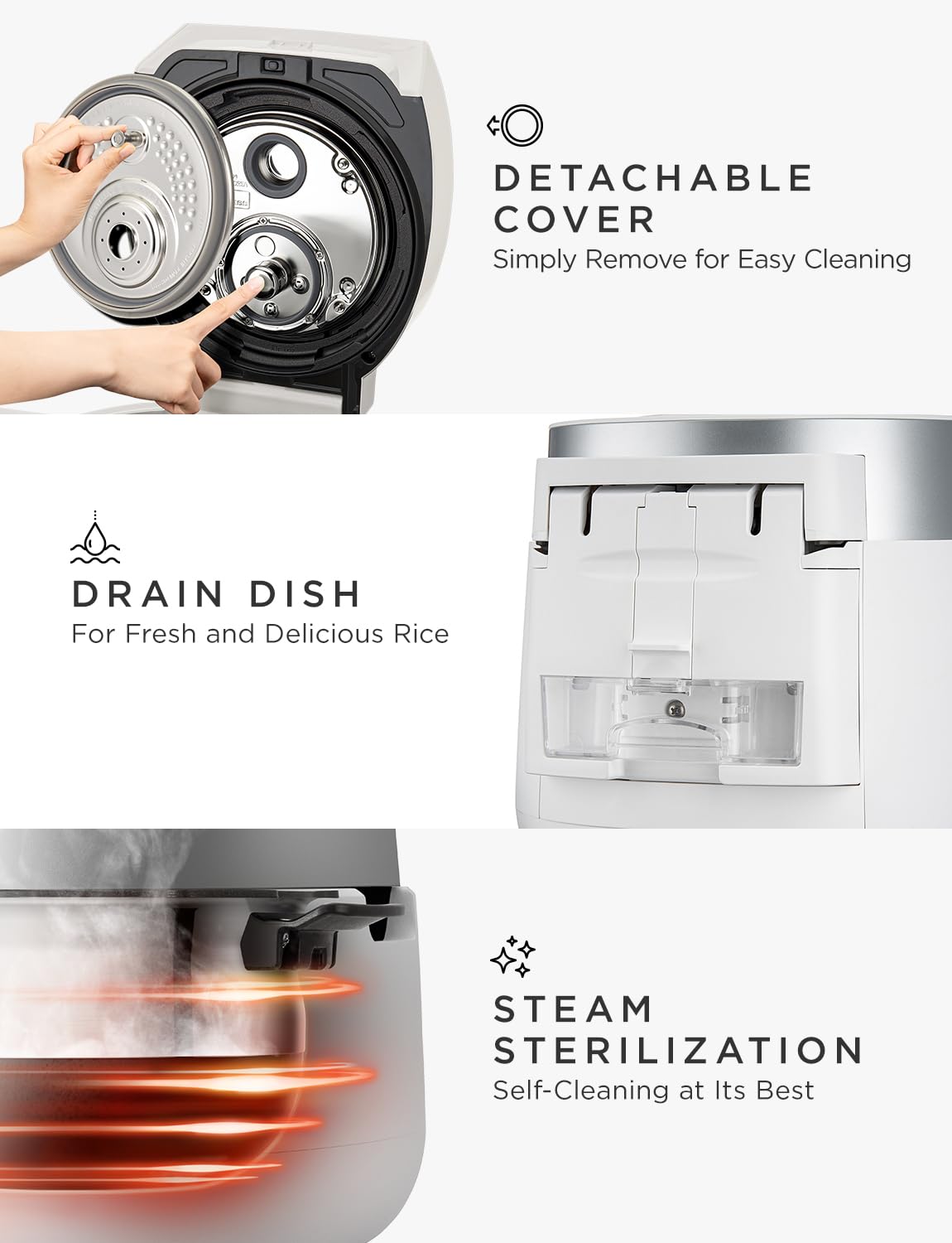 CUCKOO Twin Pressure Rice Cooker 6-Cup Uncooked / 12-Cup Cooked with Induction Heating Technology, 20 Menu Modes with Voice Guide, Versatile Rice Maker Multi-Cooker & Pressure Cooker (CRP-LHTR0609FW)