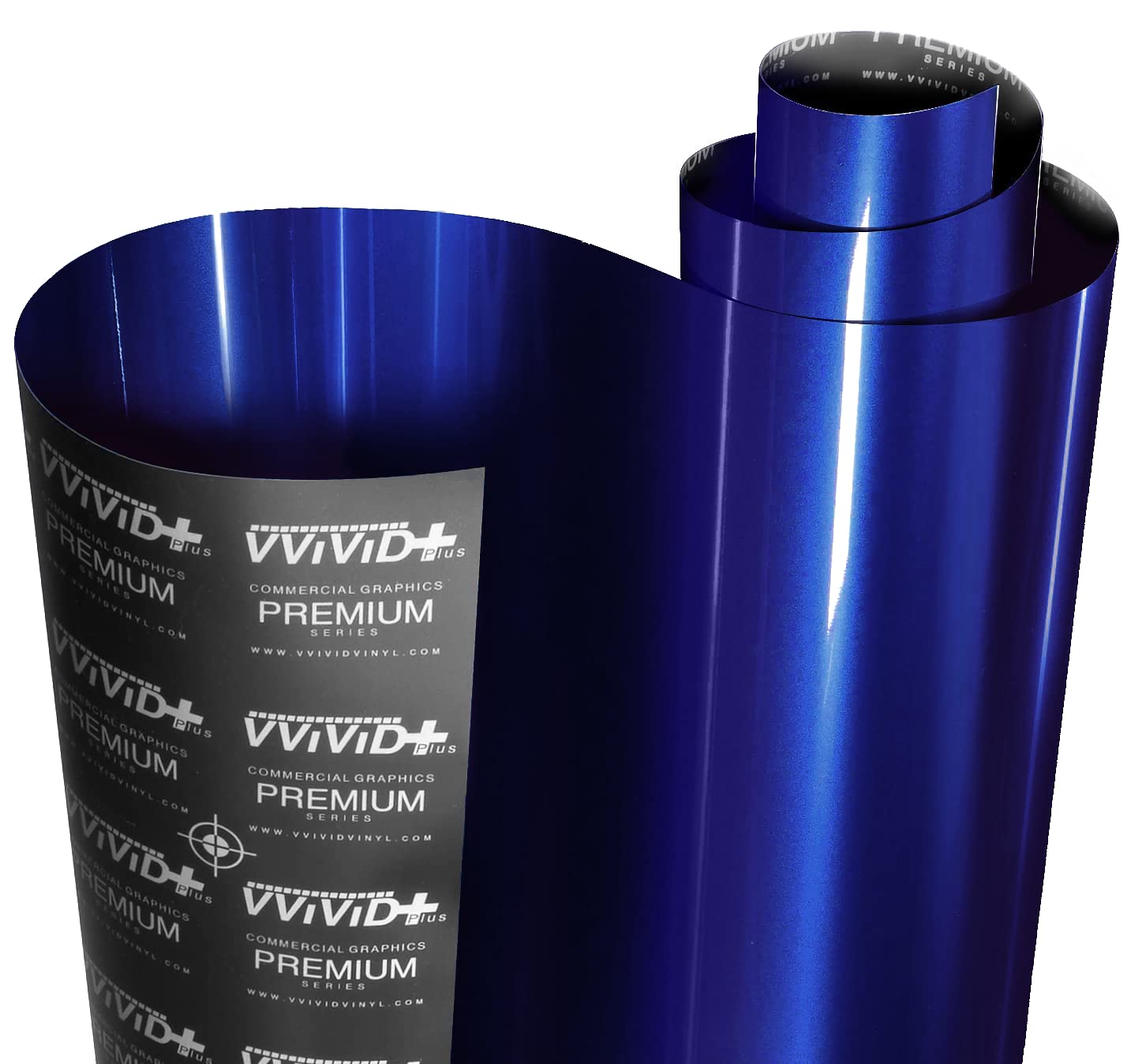 VViViD+ Ultra Gloss Neptune Pearl Blue 25ft x 5ft Vinyl Car Wrap Premium Paint Replacement Film Roll with Nano Air Release, Stretchable Cap Liner, Self Adhesive, Indoor Outdoor