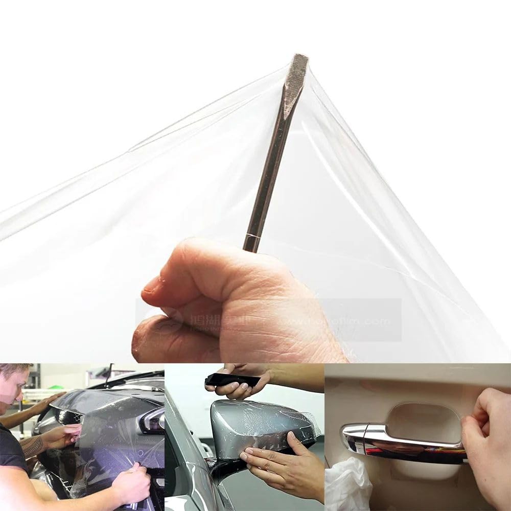 ANZO TPU PPF Car Clear Paint Protection Film Roll: 7.5mil Thick, (5 Feet x 16.6 Feet)，Non-Yellowing, Self-Healing for Cars, Trucks, SUVs | UV Protection, Optical Clarity, Gloss Finish