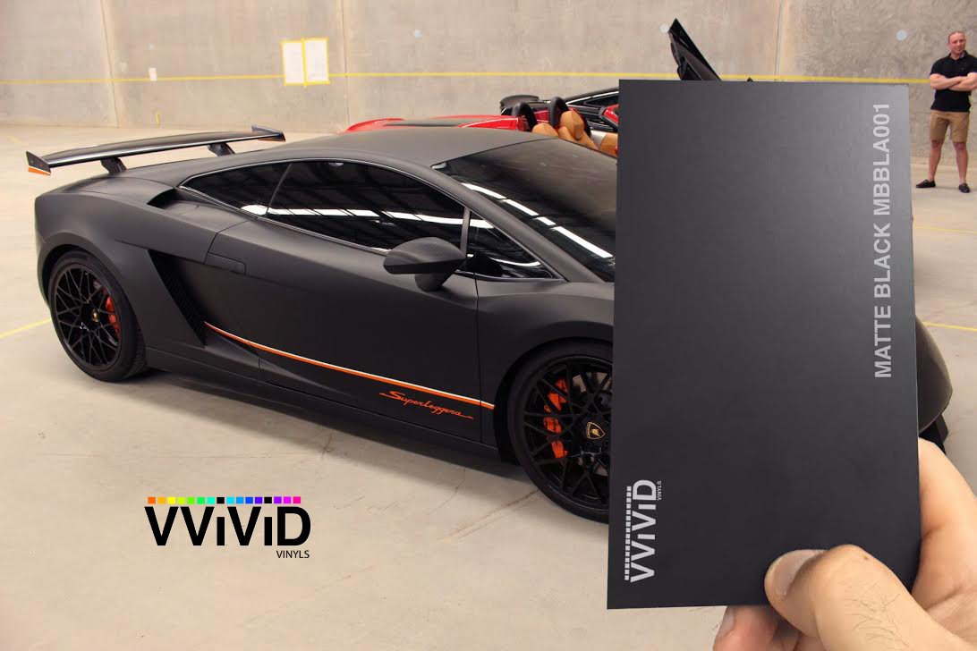 VViViD Black Matte Car Wrap Vinyl Roll with Air Release 3MIL-VViViD8 (100FT X 5FT)