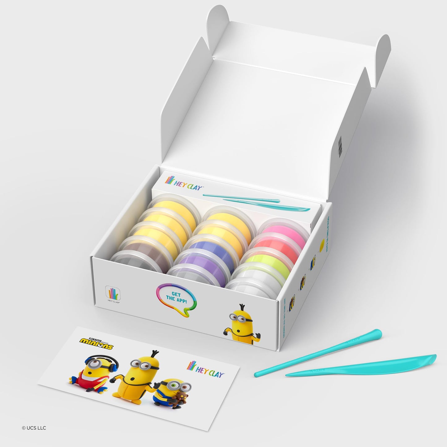HEY CLAY Minions - Colorful Modeling Air Dry Clay for Kids - Craft Kits for Kids Ages 4-8 - DYI Minion Toys (Full Set (6 Characters))