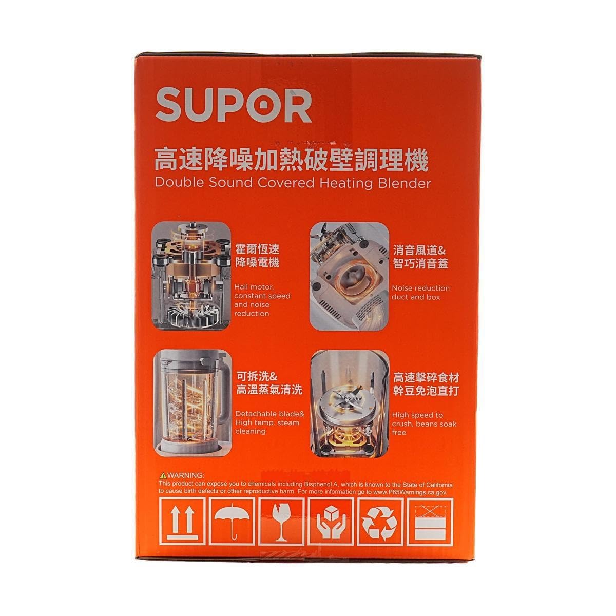 SUP0R Cooking Blender With Soundproof Shield for Soymilk & Juice 1.5 L Soymilk Maker