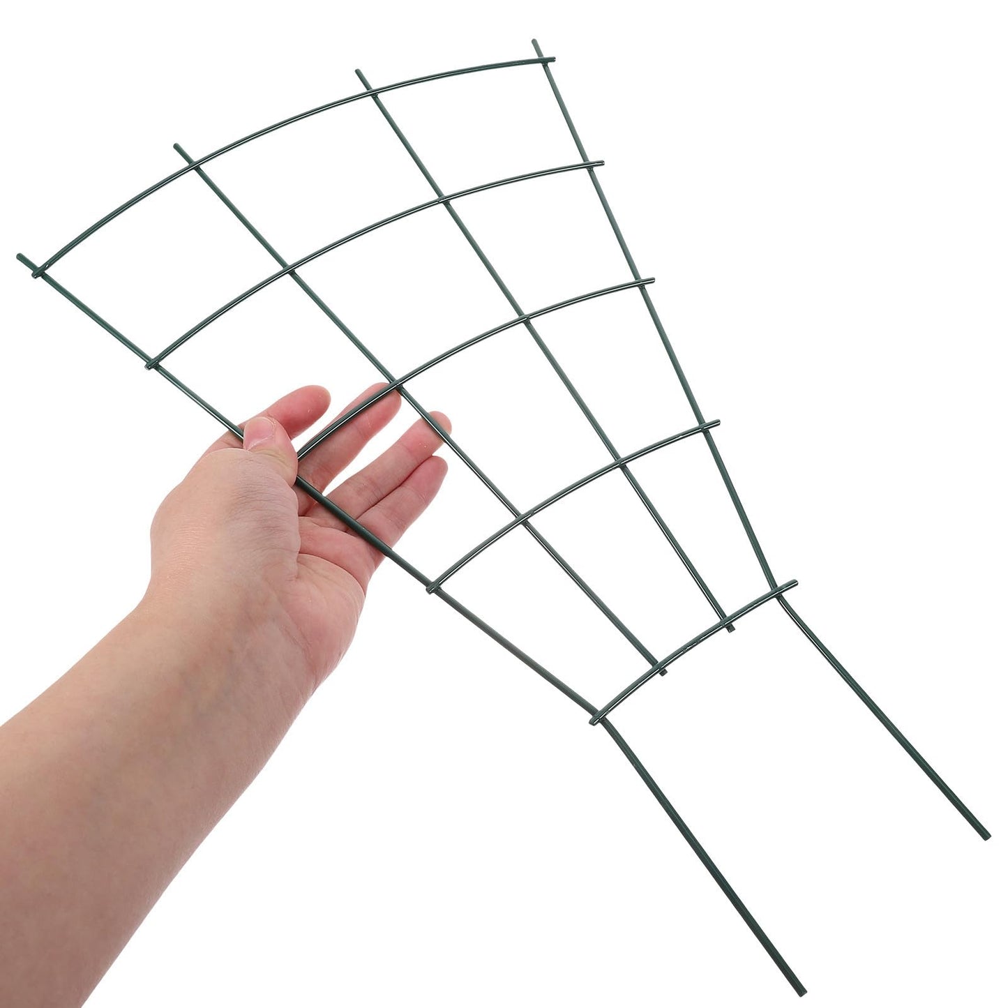 Operitacx Garden Trellis Plant Climbing Rack for Indoor and Outdoor Use, Metal Vine Climbing Support with Fixed Stakes for Potted Plants and Garden Vegetables