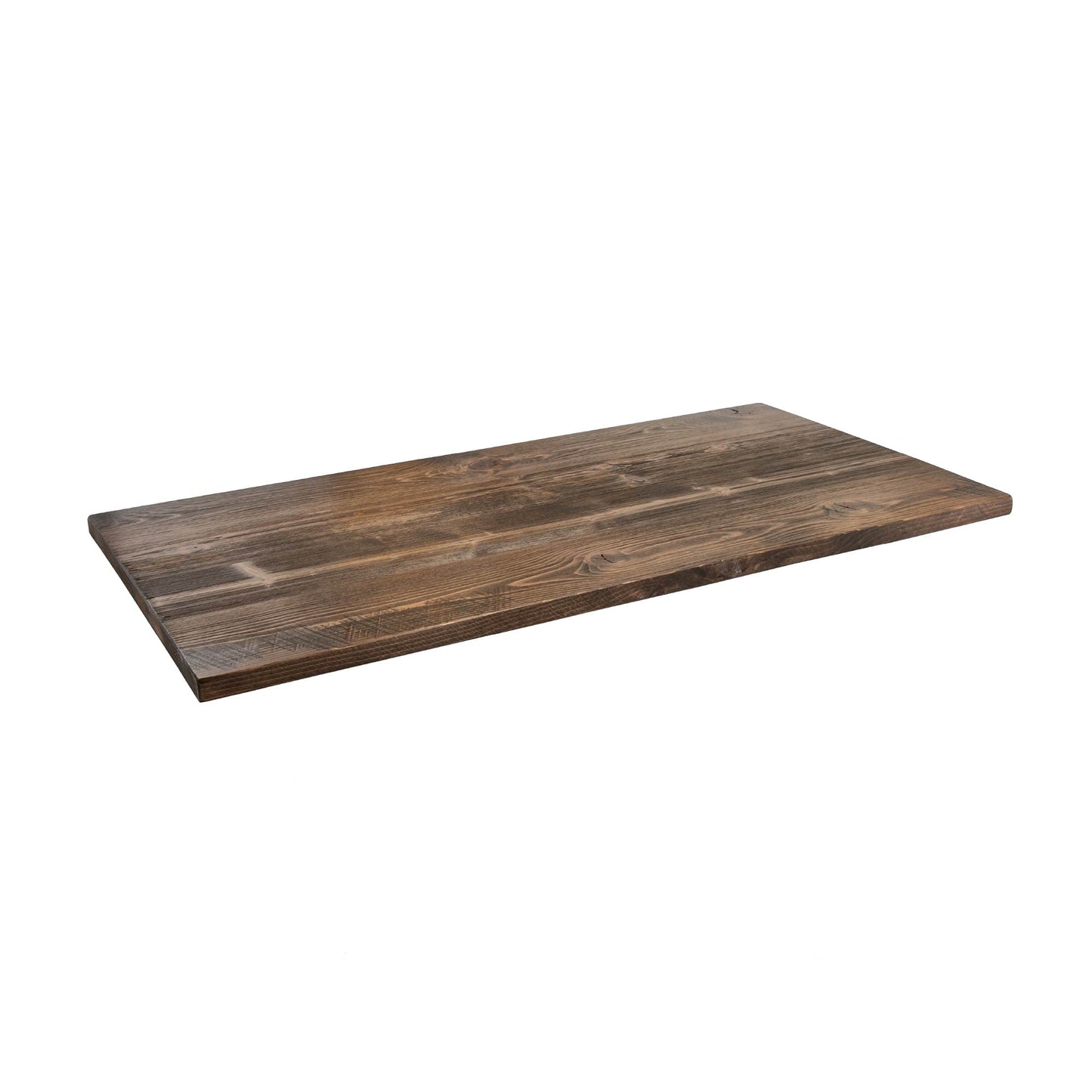 Restore by Pipe DÉCOR Solid Wood Office Desk Top, Reclaimed Ponderosa Pine Wood in Trail Brown, 48 in. x 24 in. x 1.25 in.