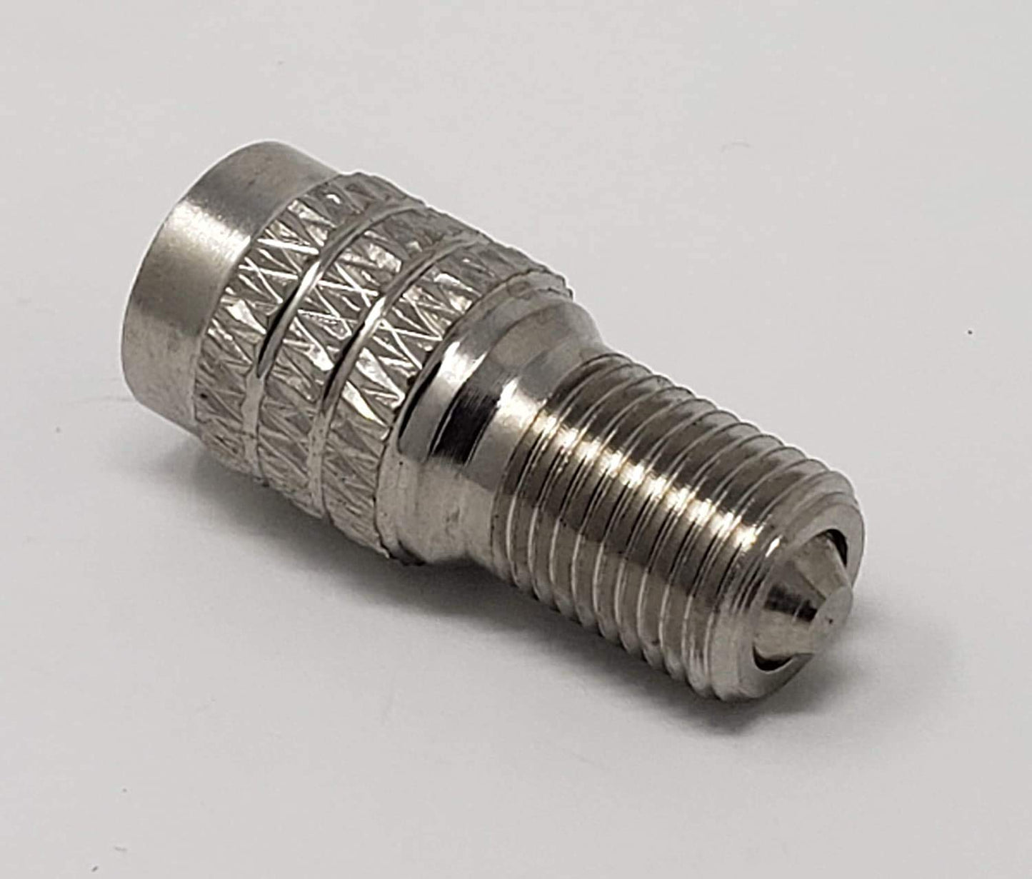 (Pack of 12) Muzzys Double Seal Flow Through Valve Stem Extension Tire Caps Inflate Thru for High Pressure Truck Car RV Semi Tires INFLATE Tires and Check Pressure Without Removing The CAPS! V2B DS-1